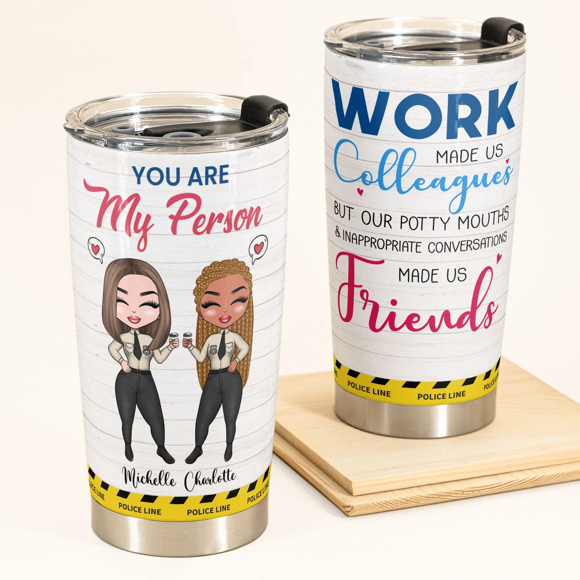 You Are My Person - Personalized Tumbler Cup - Gift For Police Friends