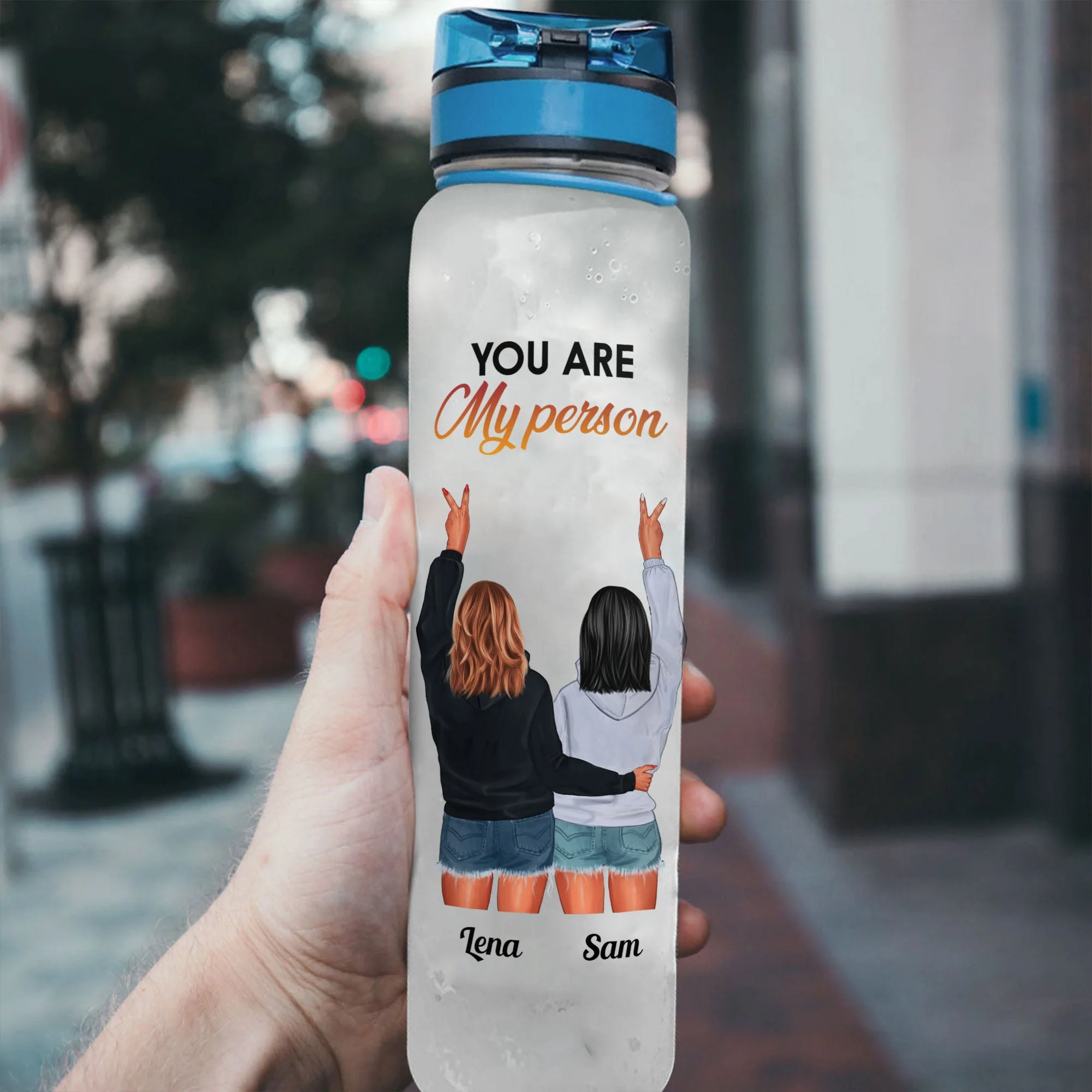 You Are My Person - Personalized Water Tracker Bottle - Image 4