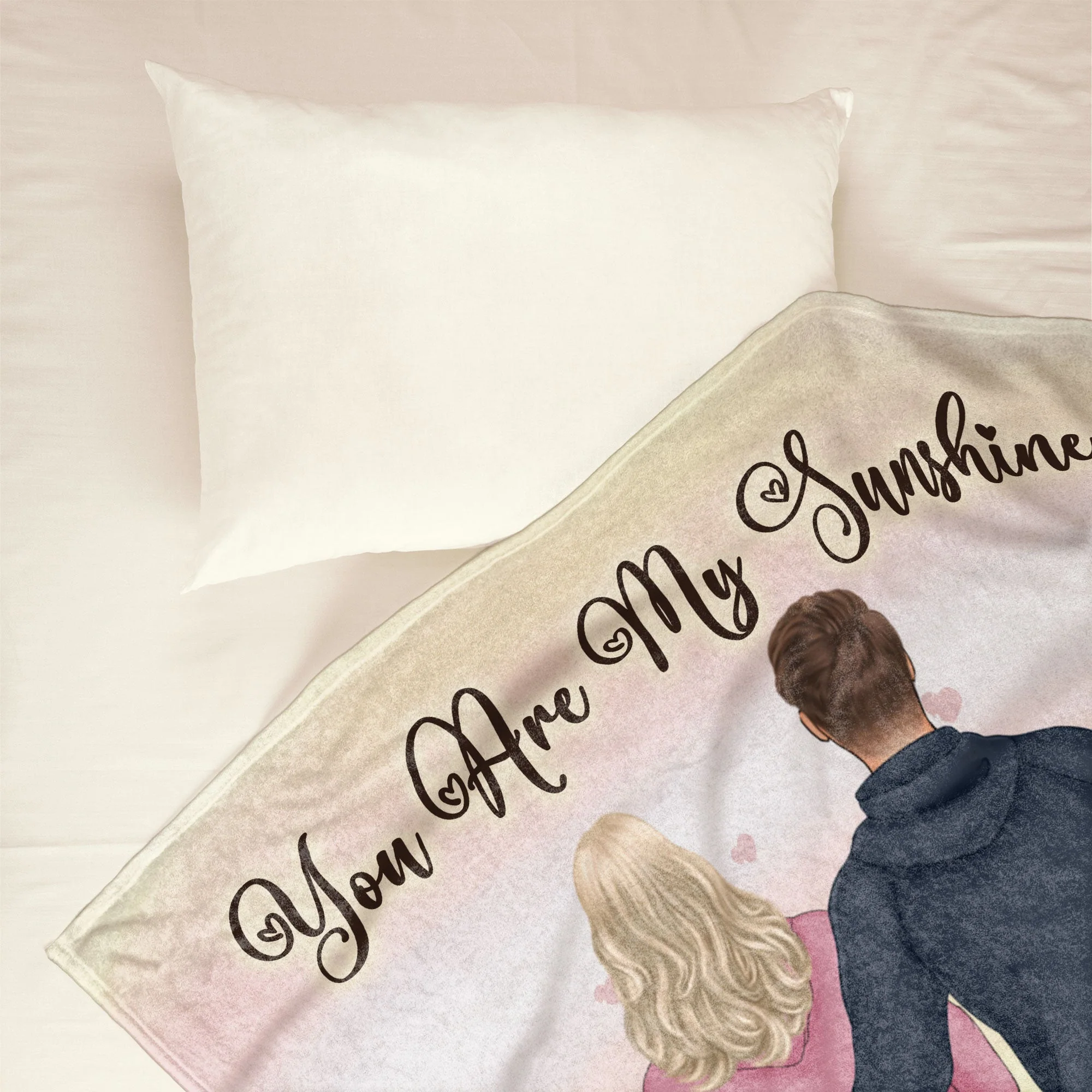 You Are My Sunshine - I Love You - Personalized Blanket - Birthday, Anniversary Gift For Couple, Husband, Wife, Lover - Image 3
