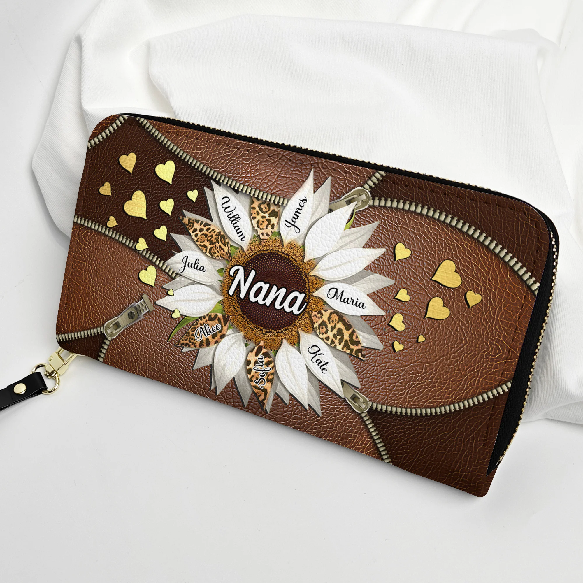 You Are My Sunshine - Personalized Leather Long Wallet - Image 4