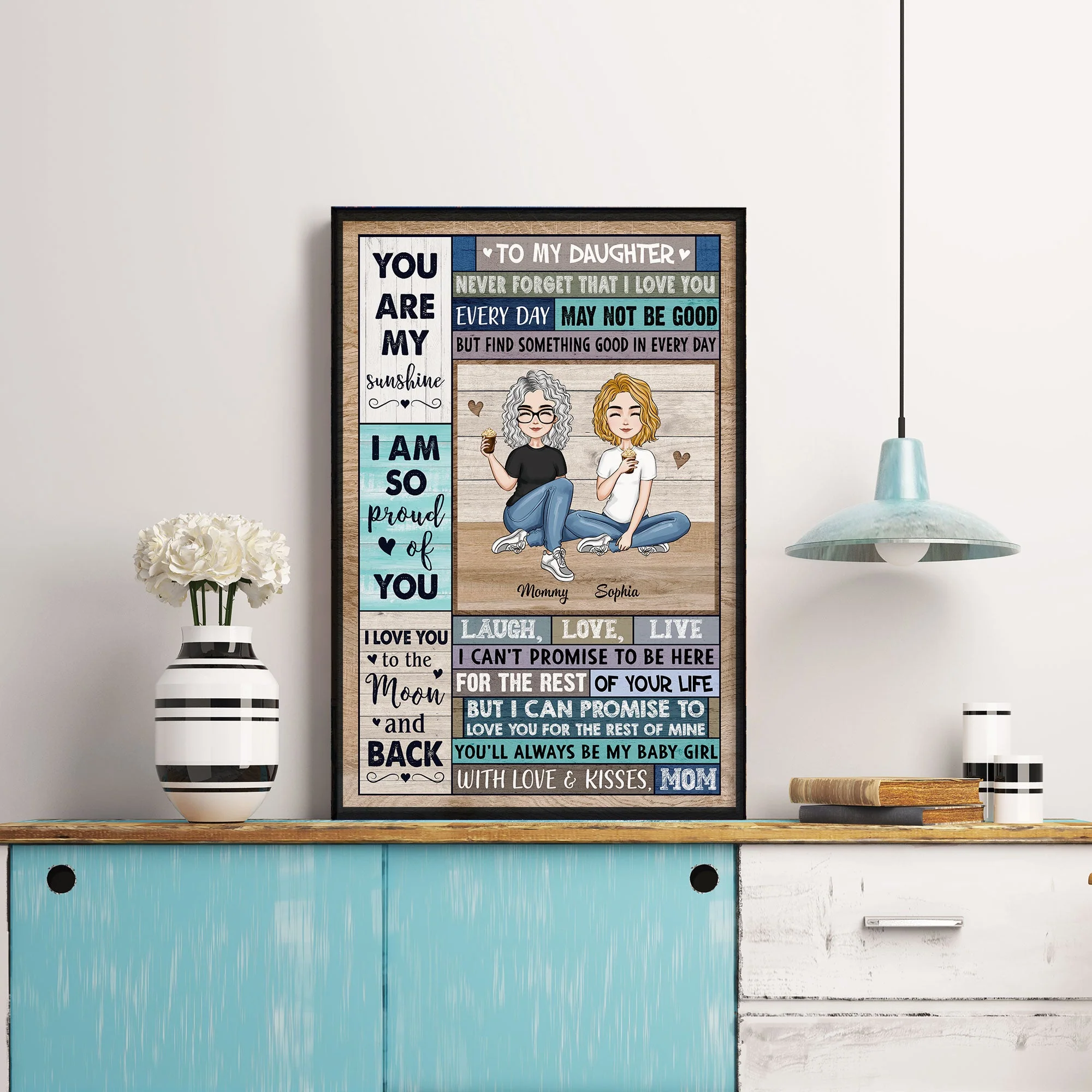 You Are My Sunshine - Personalized Poster/Wrapped Canvas - Image 2