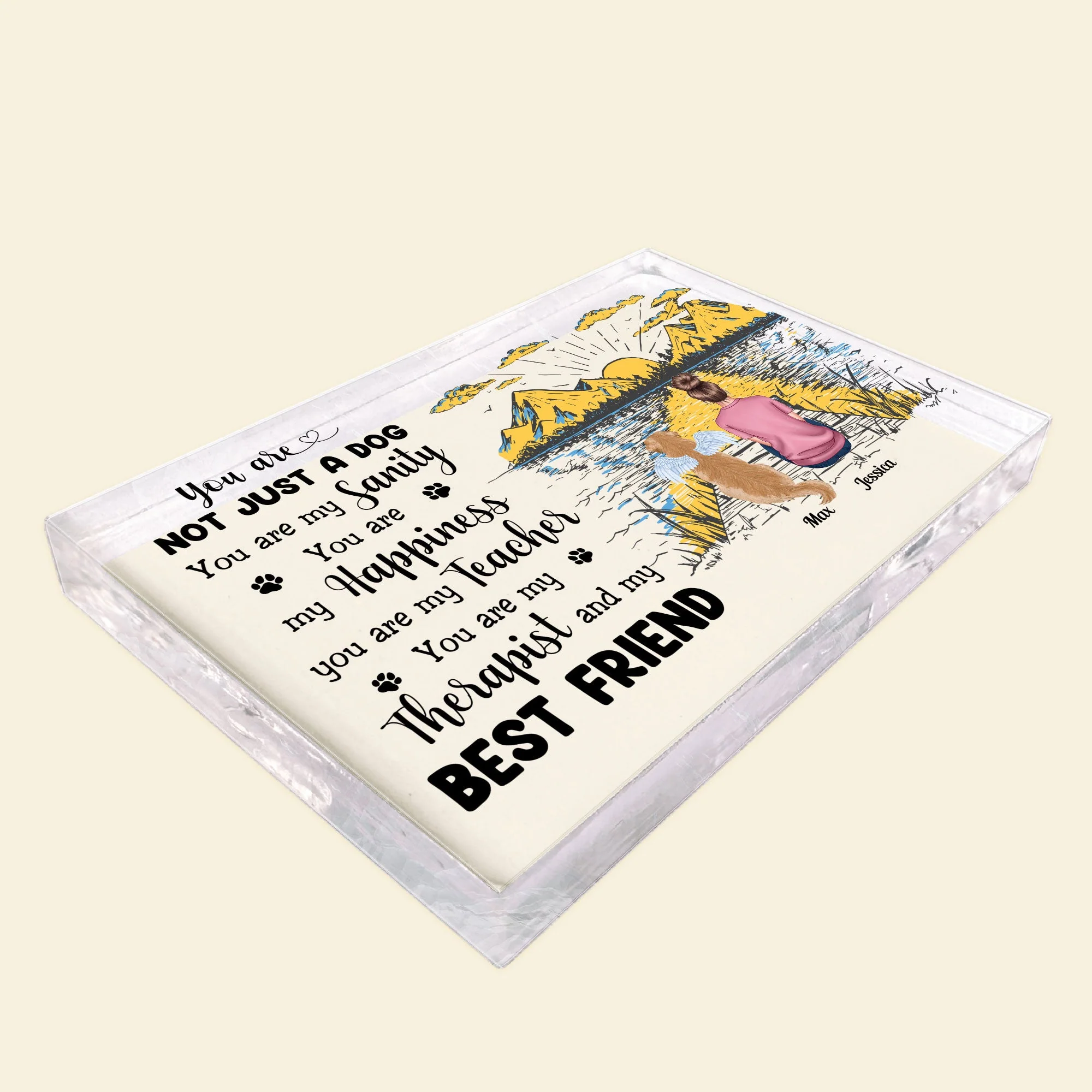 You Are Not Just A Dog - Personalized Rectangle Acrylic Plaque - Image 3