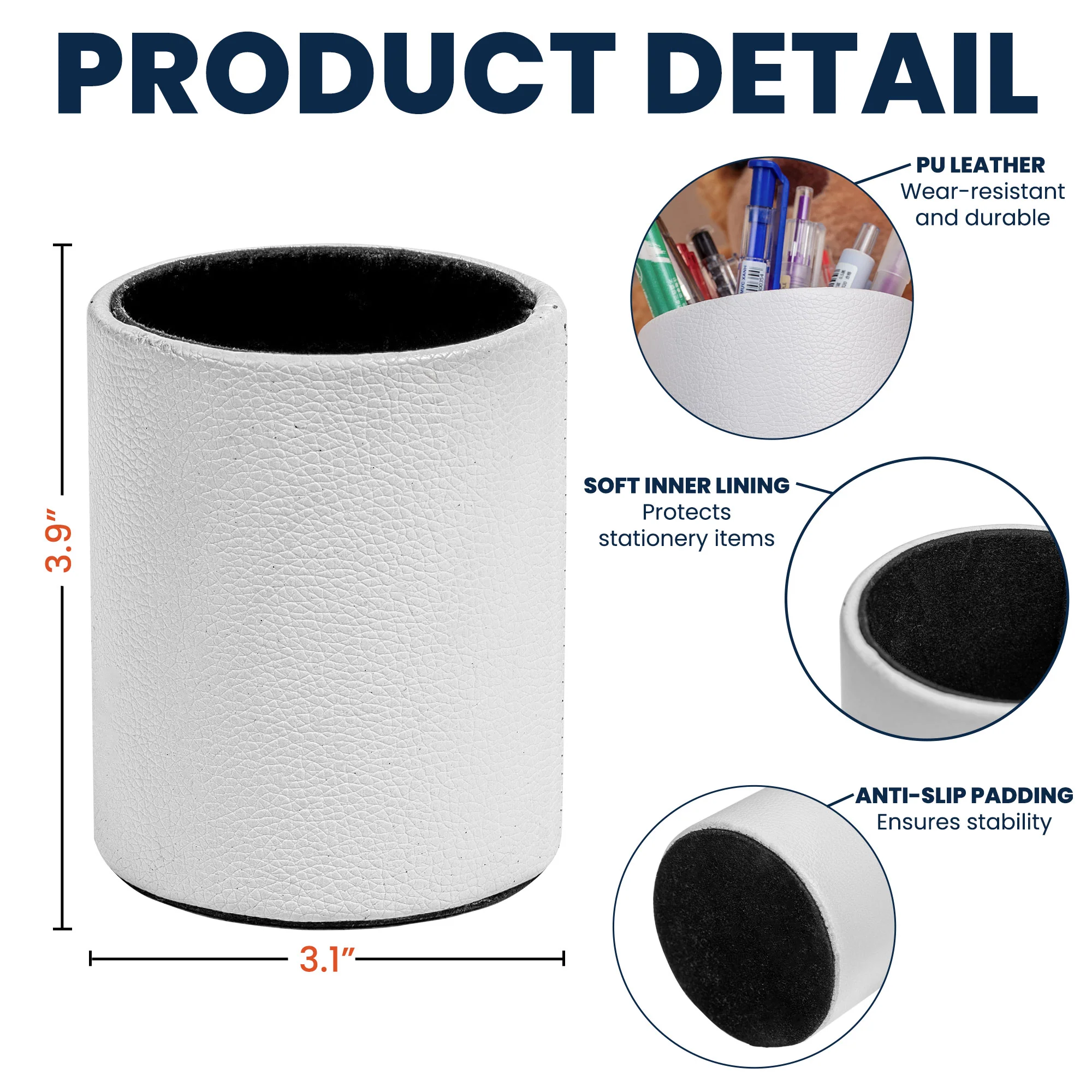 You Are The Reason I Don't Punch People At Work - Personalized Pen Holder - Image 6