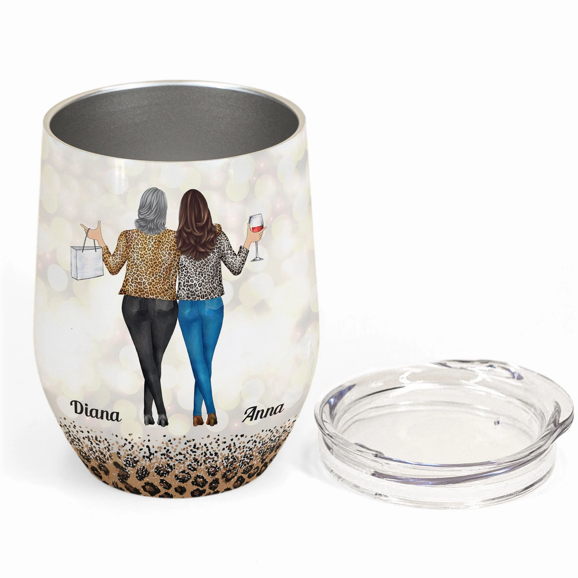 You Are The She To My Nanigans - Personalized Wine Tumbler - Image 2