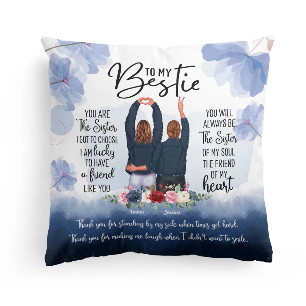 You Are The Sister I Got Choose - Personalized Pillow (Insert Included) - Image 5