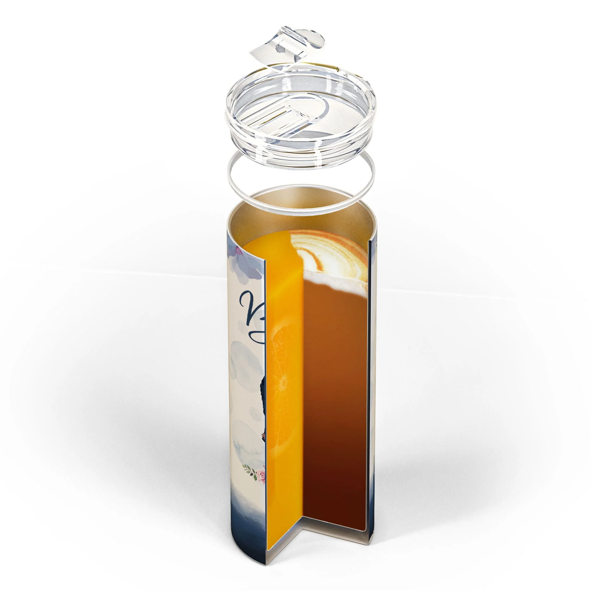 You Are The Sister I Got Choose - Personalized Skinny Tumbler - Image 5