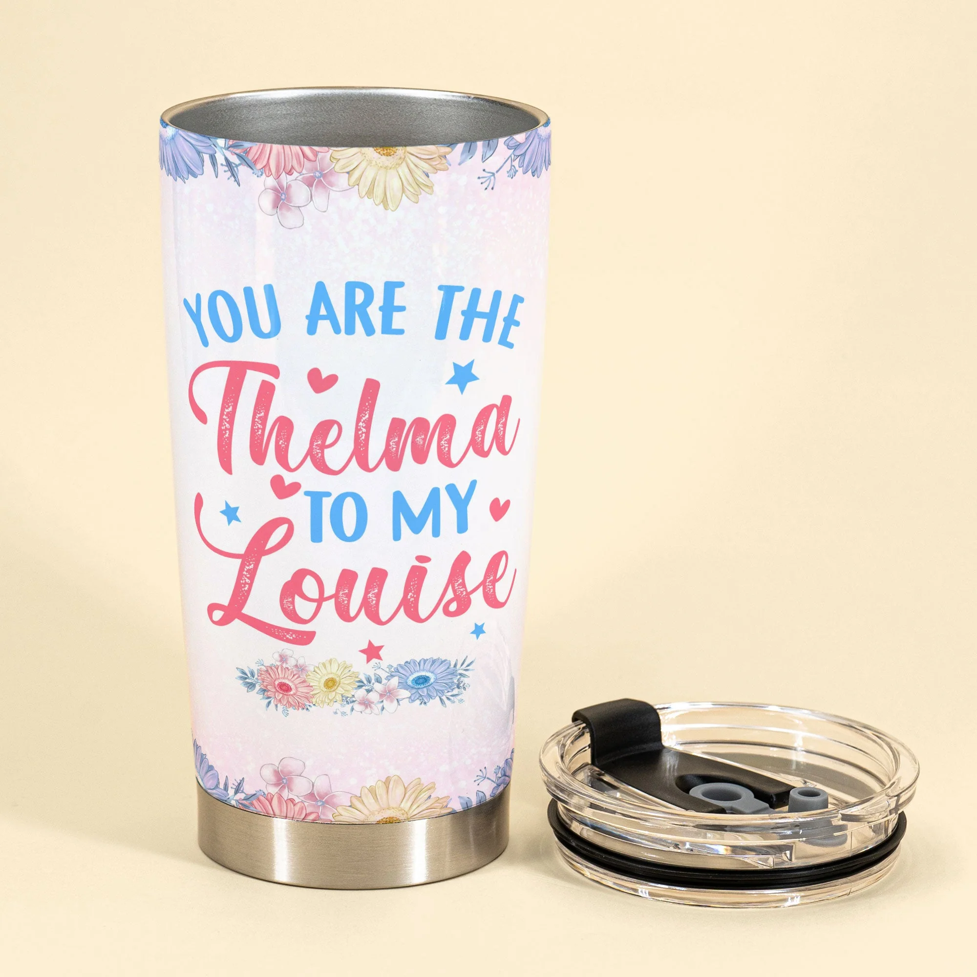 You Are The Thelma To My Louise, Soul Sisters Custom Tumbler, Gifts For Besties, Soul Sisters - Image 3