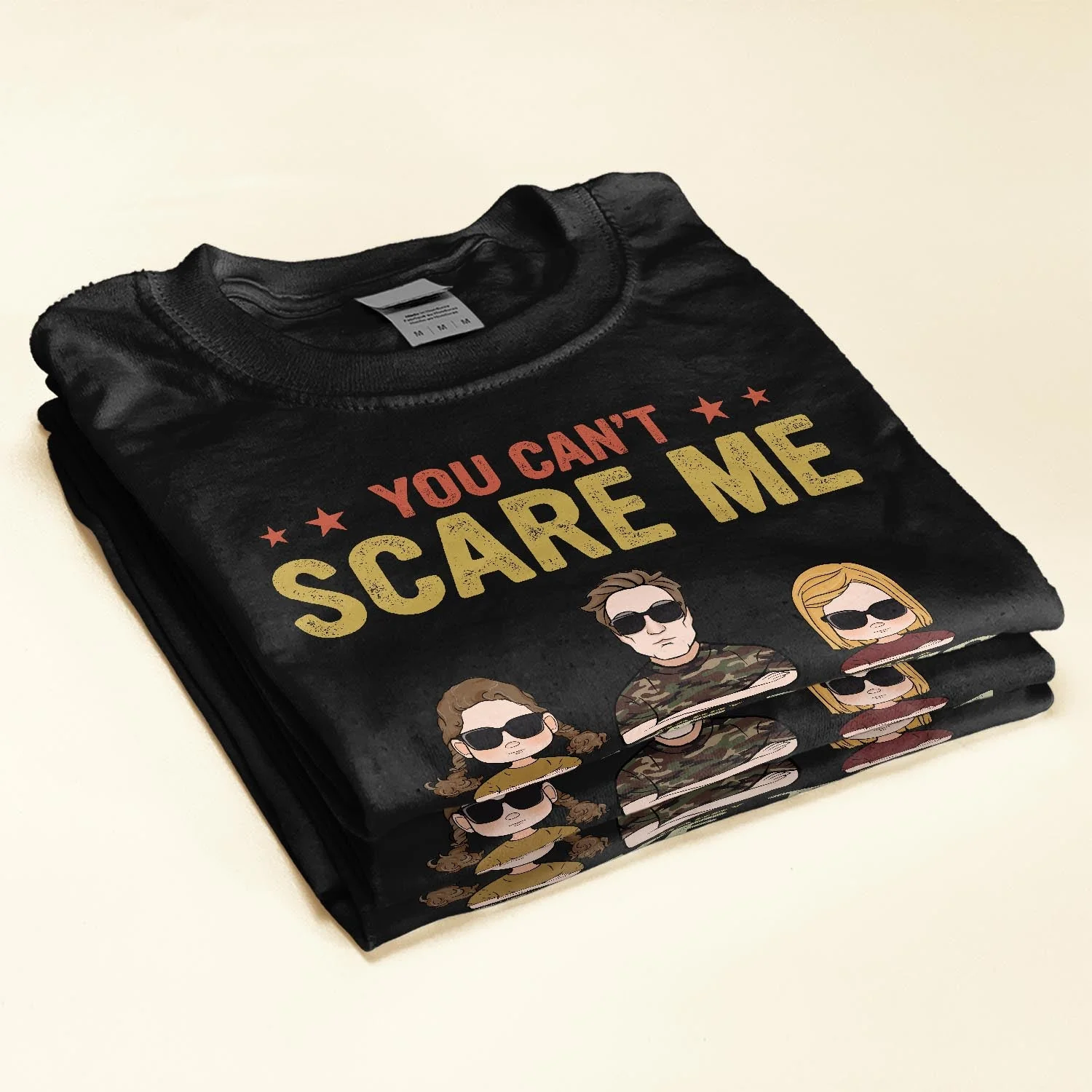 You Can't Scare Me I Have Two Daughters - Personalized Shirt - Image 2