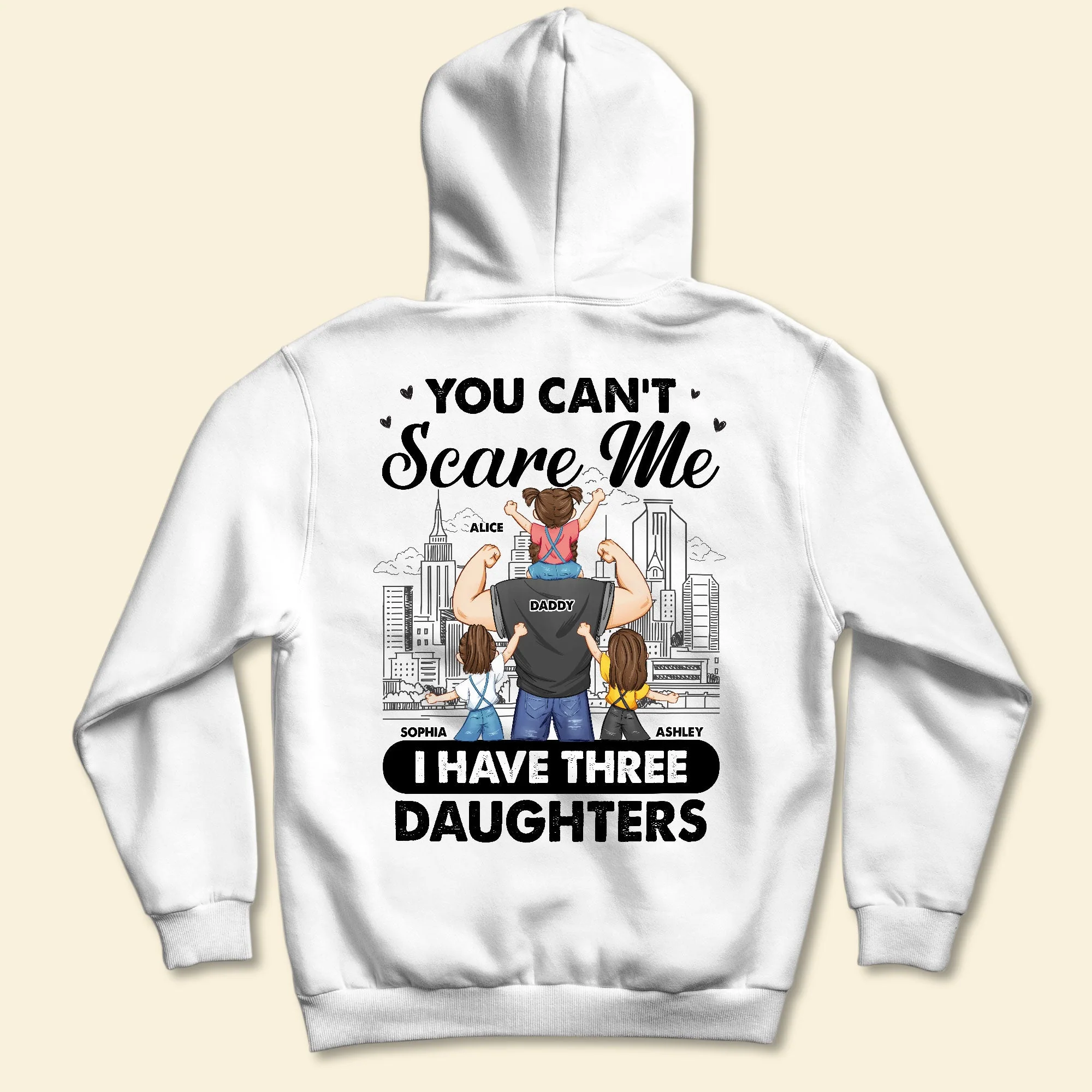 You Can't Scare Me - Personalized Back Printed Shirt - Image 3