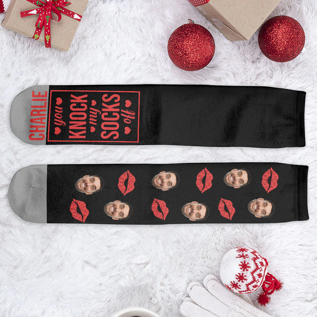 You Knock My Socks Off - Personalized Crew Socks - Image 8