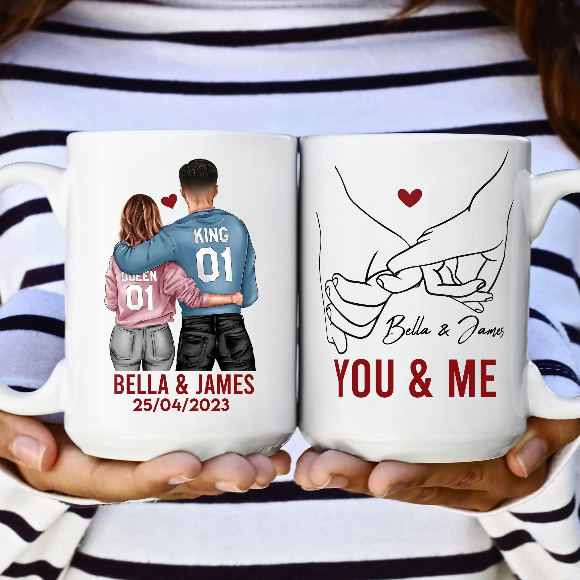 You & Me Always And Forever - Personalized Mug - Image 7