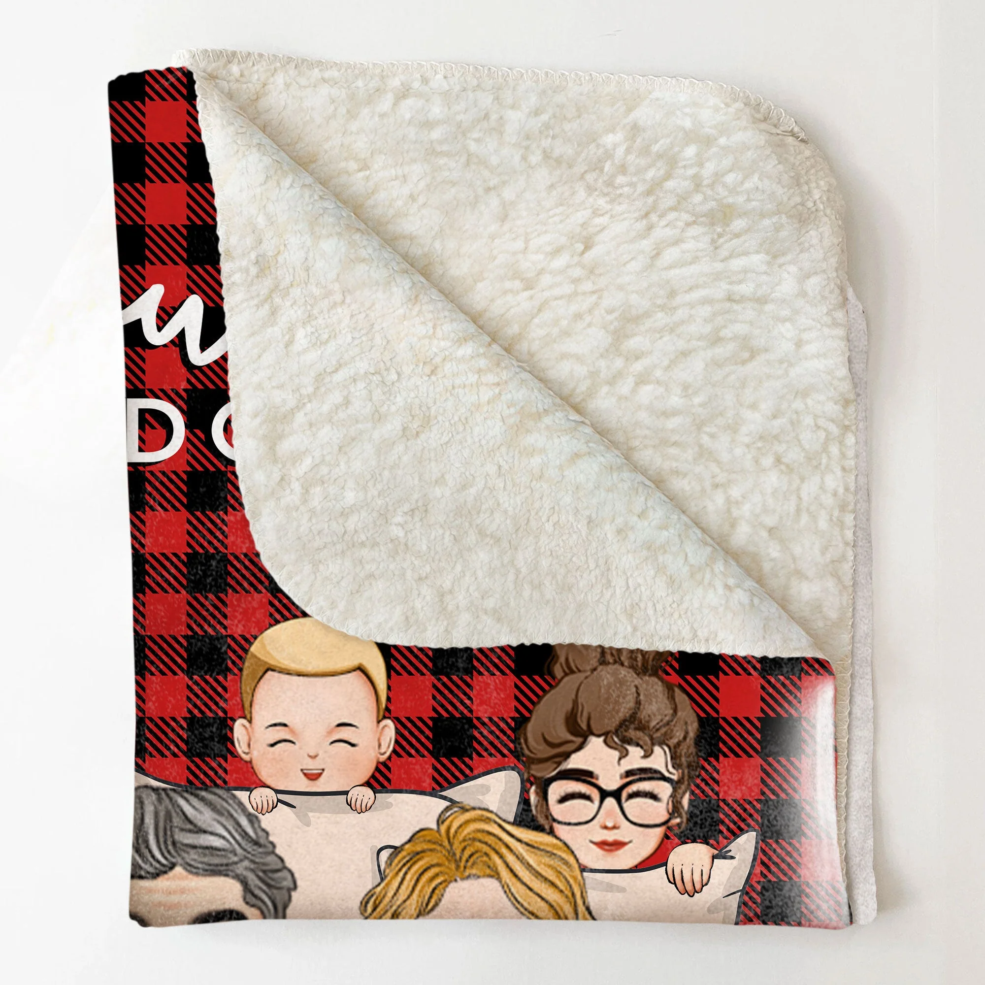 You & Me And Our Babies - Personalized Blanket - Image 4