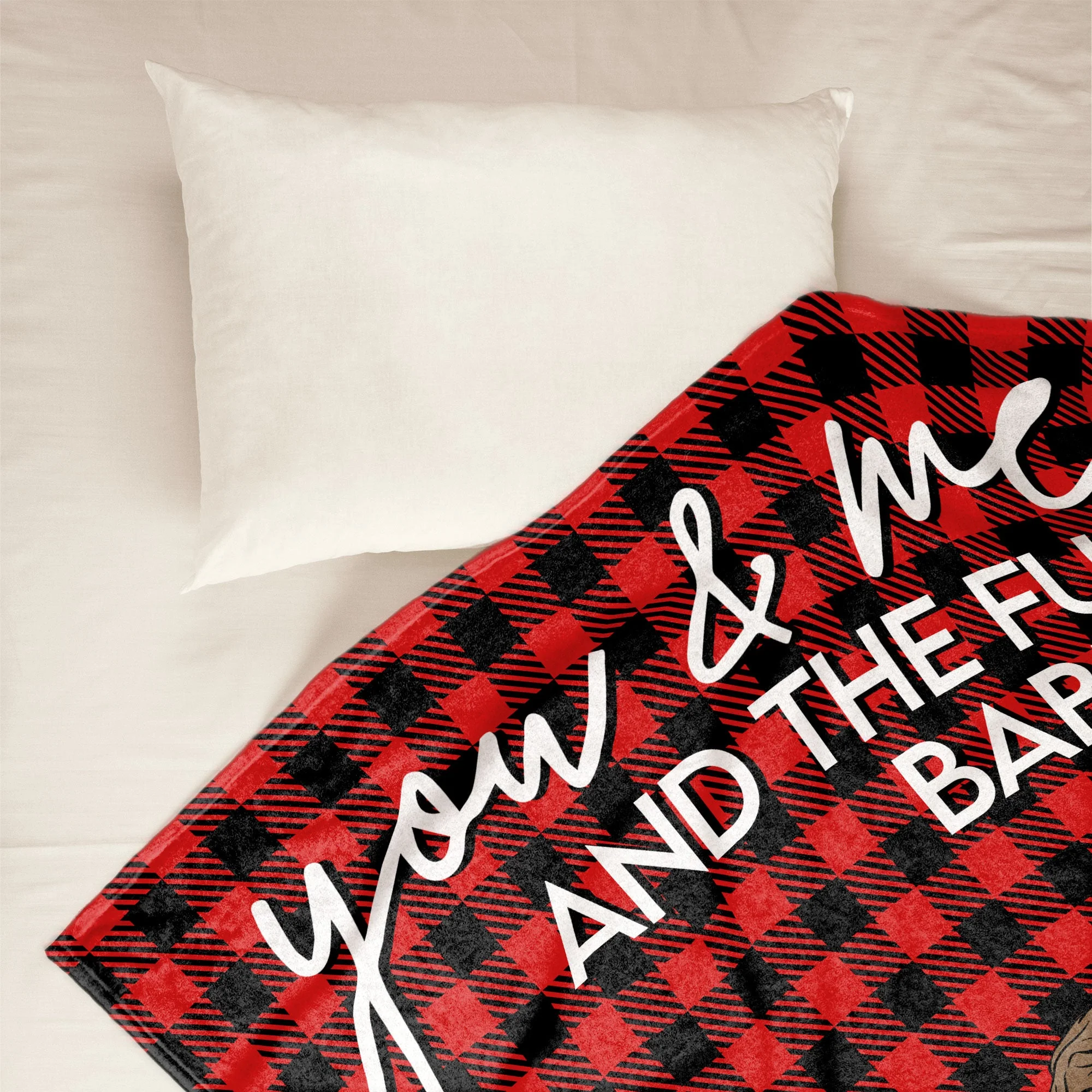 You & Me And Our Fur Babies - Personalized Pet Blanket - Image 3