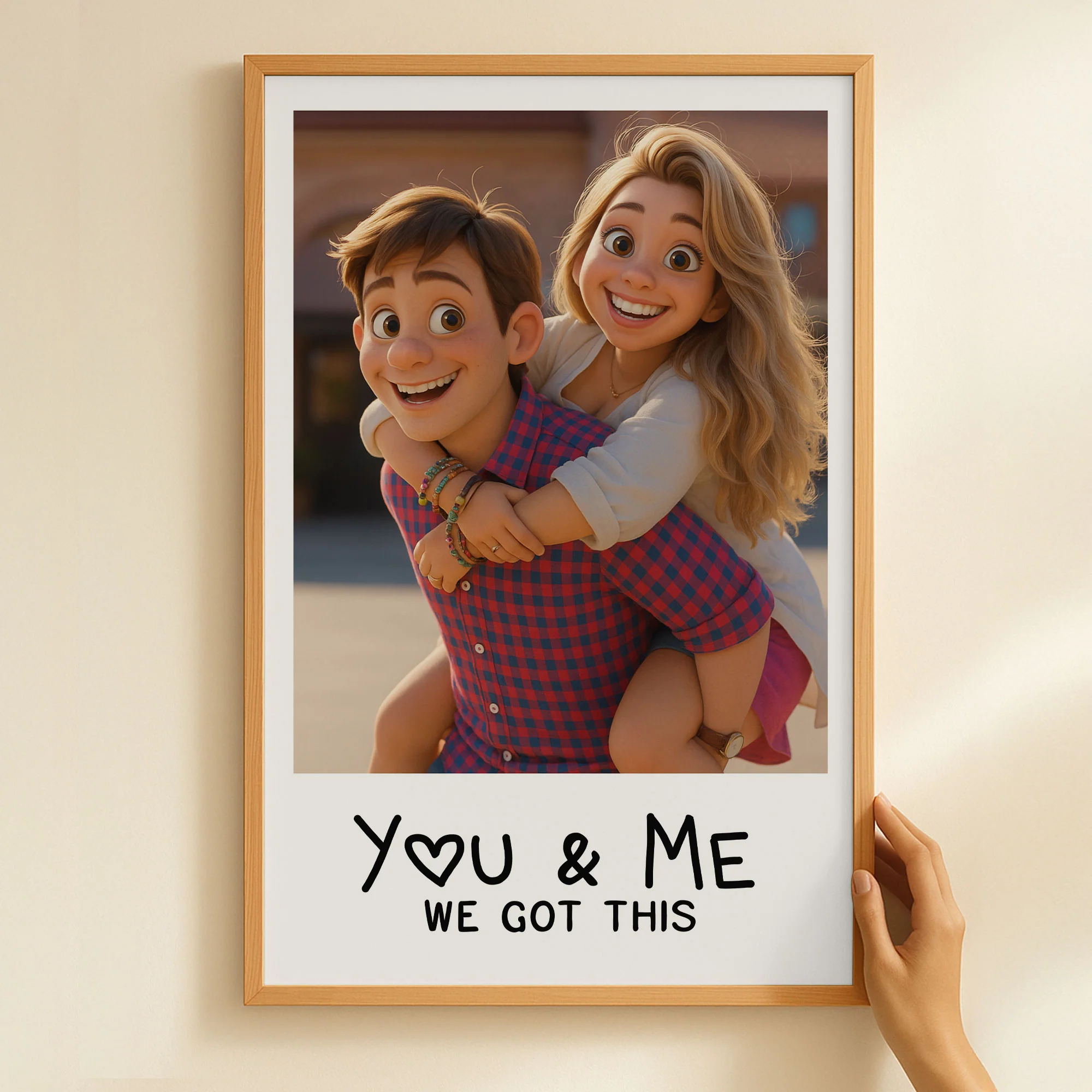 You & Me We Got This Custom Cartoon Art From Photo - Personalized Photo Poster - Image 7