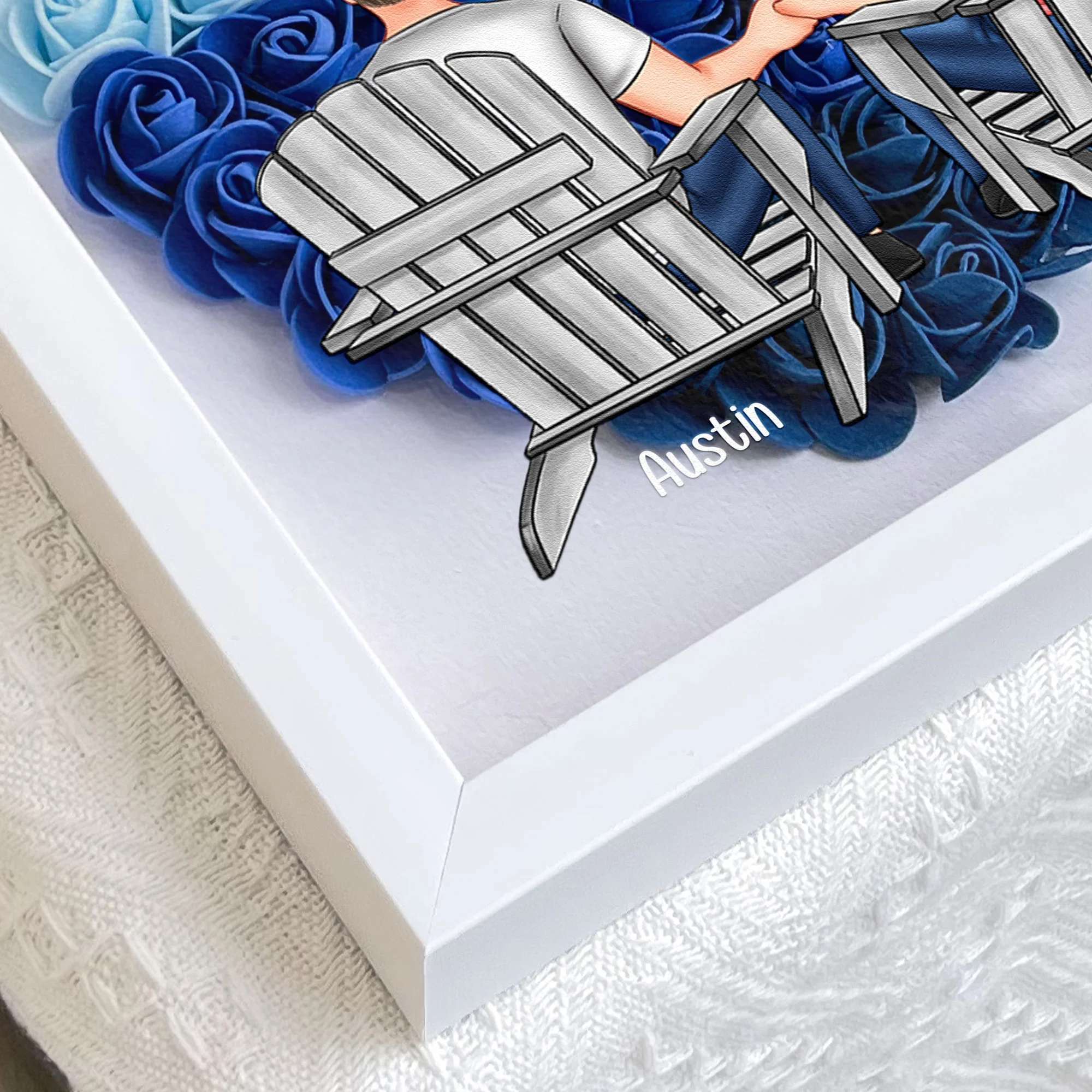 You & Me We Got This - Personalized Flower Shadow Box - Image 6
