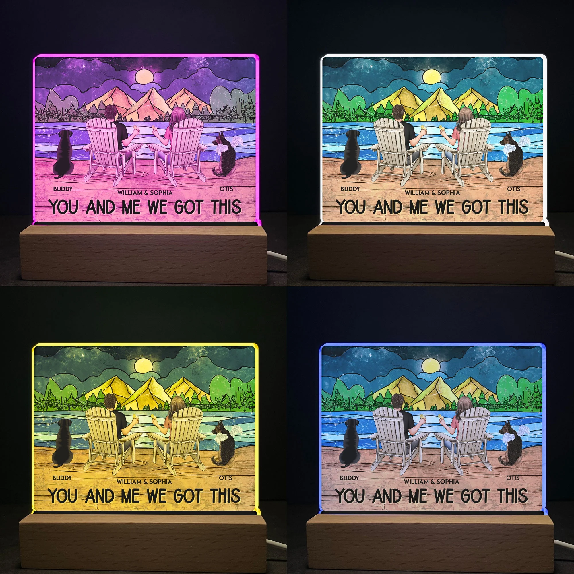 You & Me We Got This - Personalized LED Light - Image 4