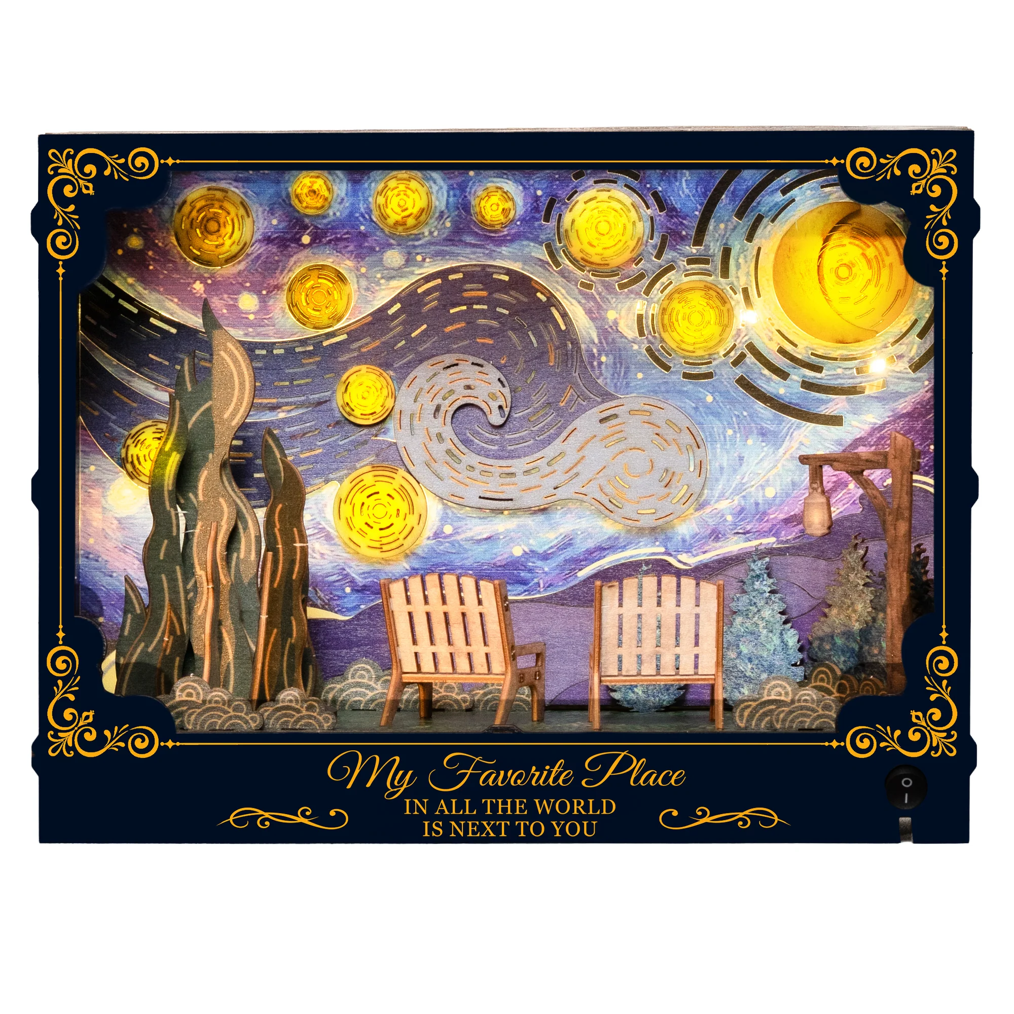 You & Me We Got This - Starry Night Theme - Personalized DIY Book Nook Kit - Image 6