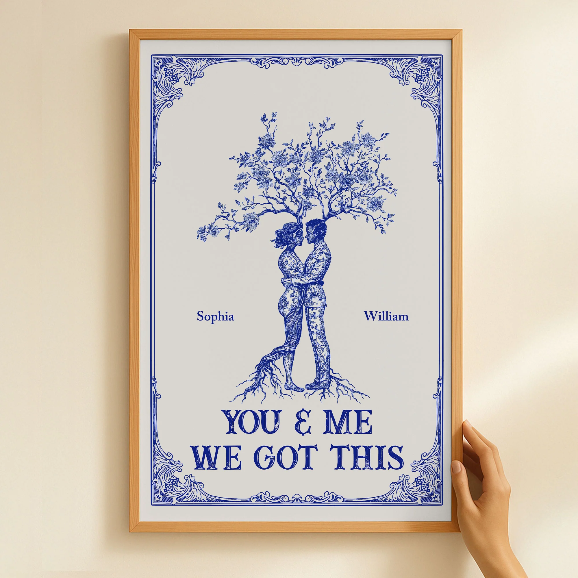 You & Me We Got This Toile De Jouy Art - Personalized Poster - Image 3
