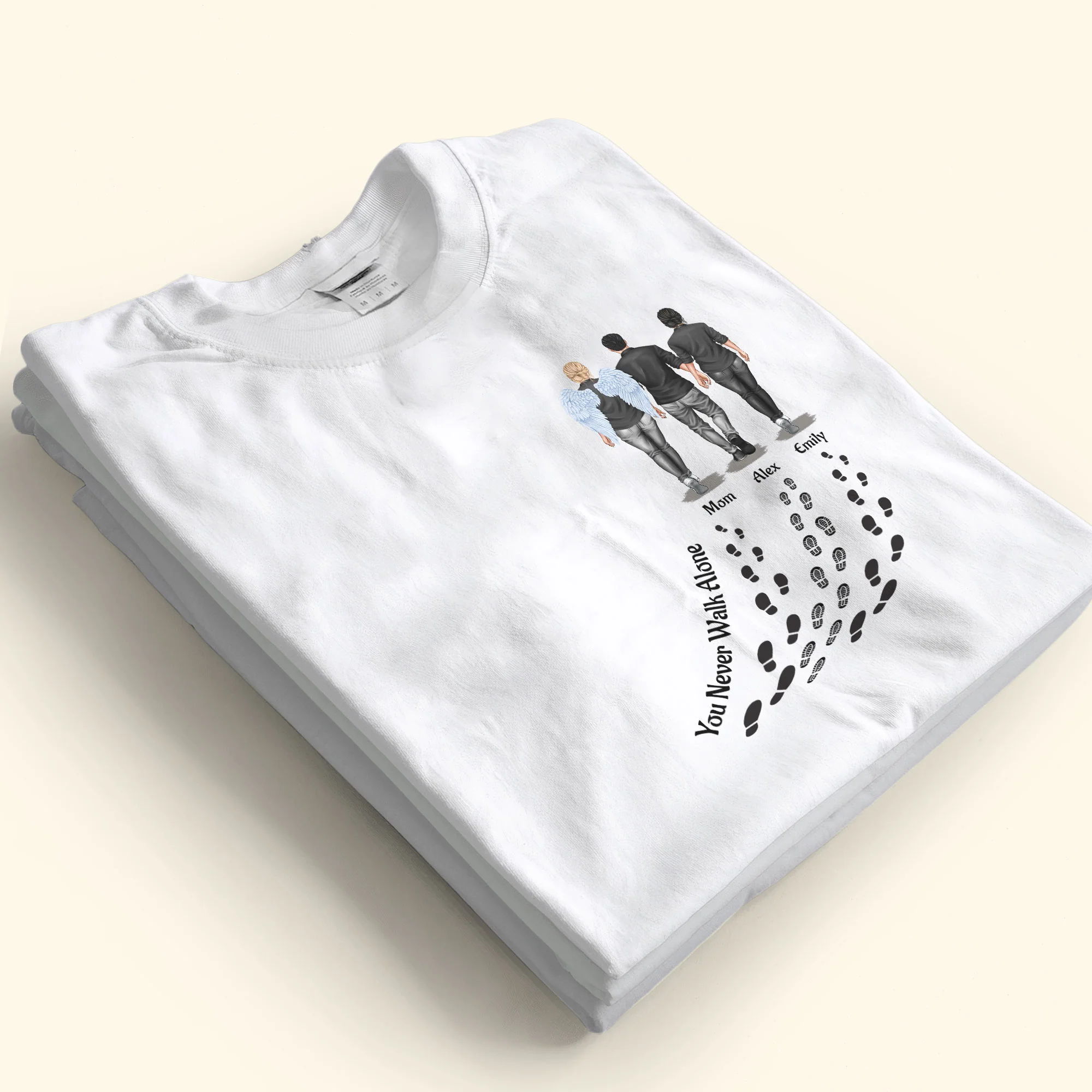You Never Walk Alone - For Loss Of Loved Ones Memorial - Personalized Shirt - Image 3