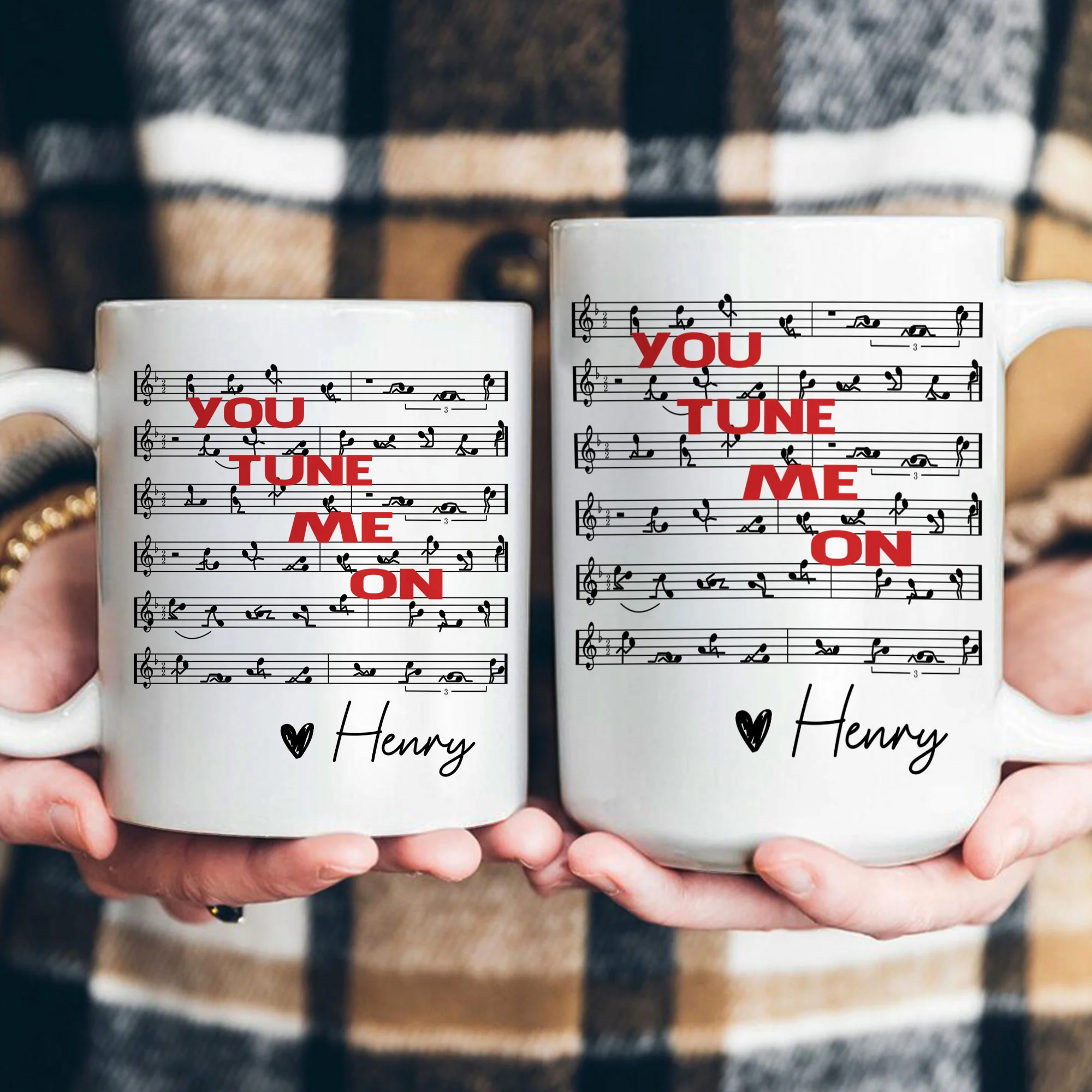 You Tune Me On, Funny Music - Personalized Mug - Image 4