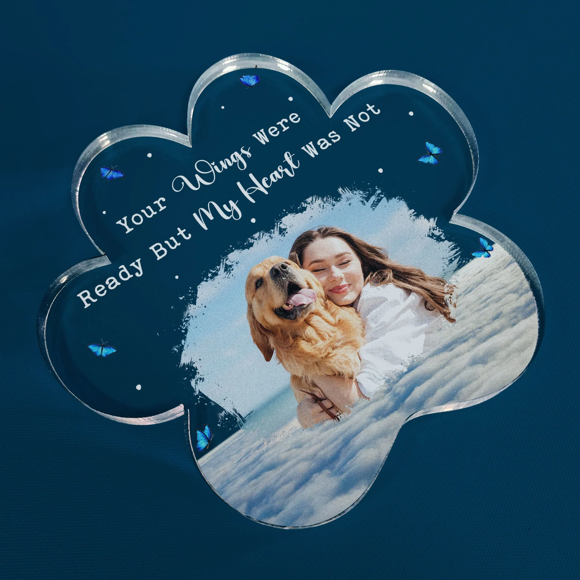 You Were My Favorite Hello And My Hardest Goodbye - Personalized Acrylic Photo Plaque - Image 4