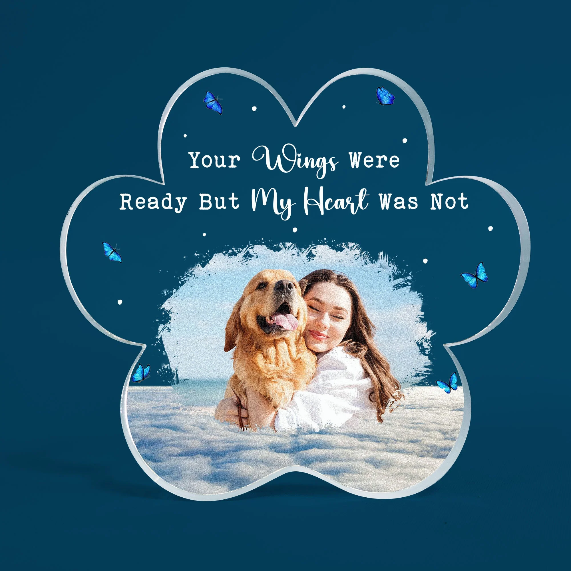 You Were My Favorite Hello And My Hardest Goodbye - Personalized Acrylic Photo Plaque - Image 5