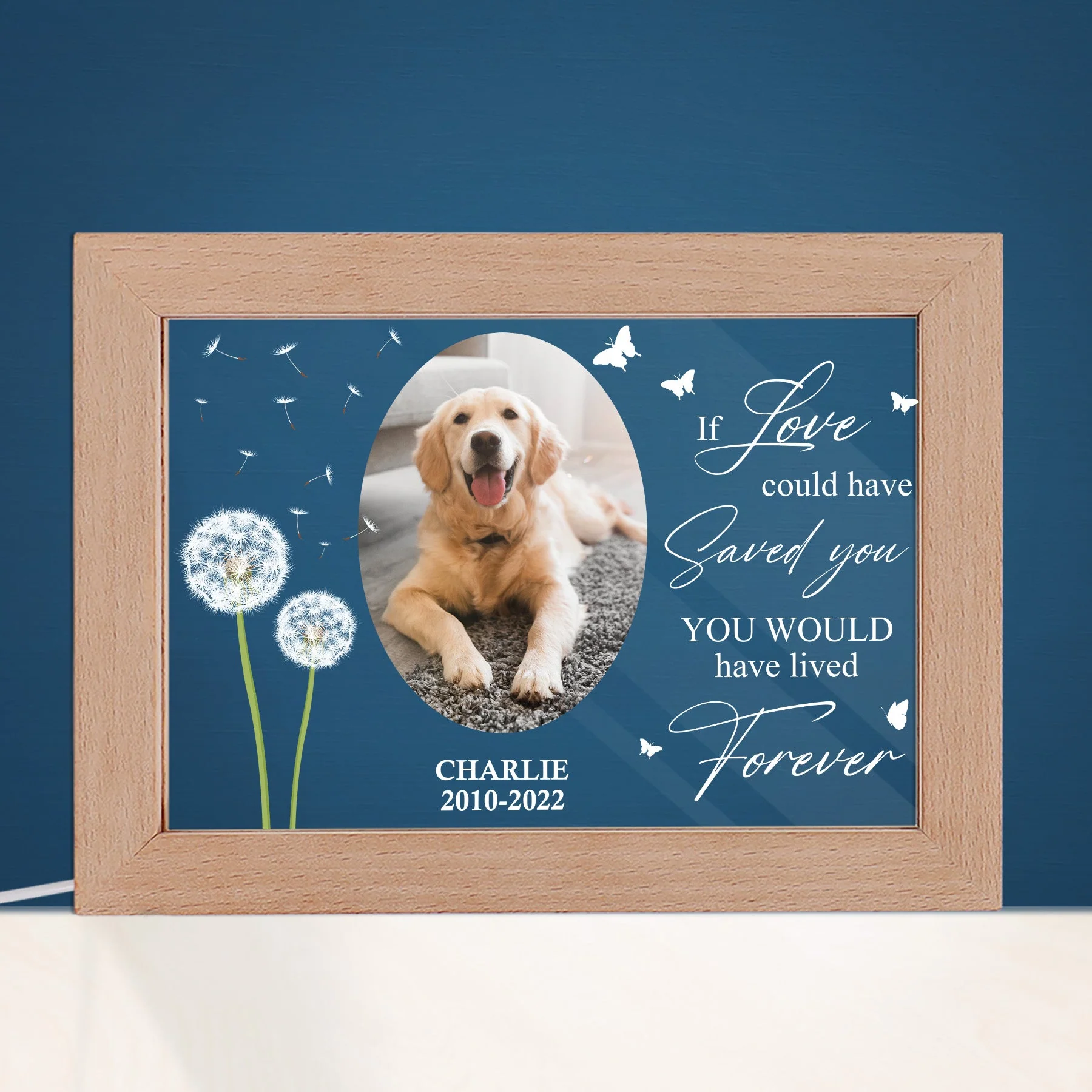 You Were My Favorite Hello And My Hardest Goodbye - Personalized Photo Frame Lamp - Image 7