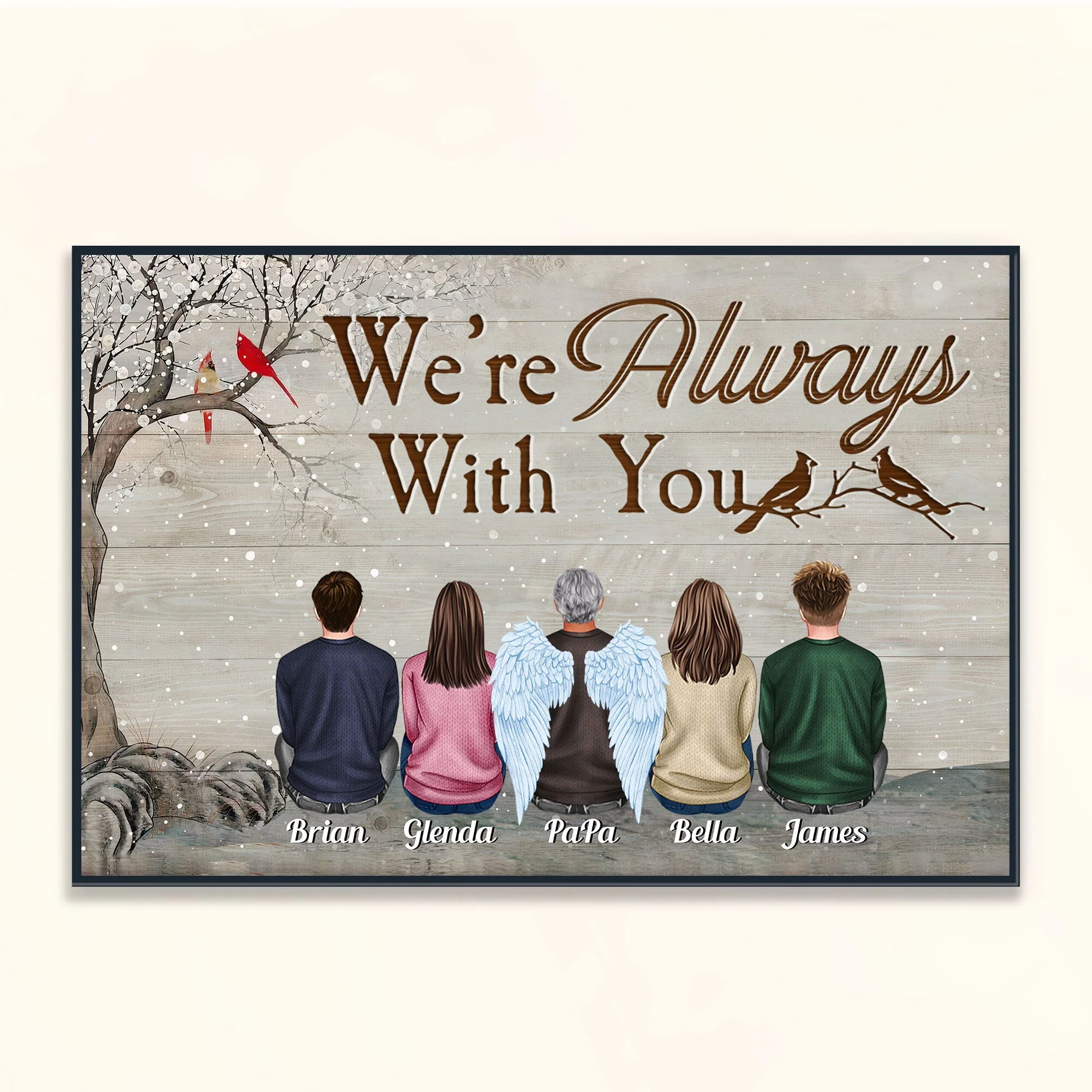 You Were One Of A Kind - Personalized Poster - Christmas Gift Memorial Poster For Family, Remembrance - Family Sitting - Image 10