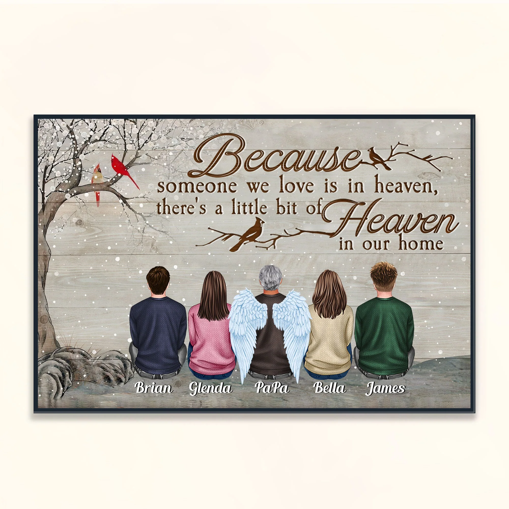 You Were One Of A Kind - Personalized Poster - Christmas Gift Memorial Poster For Family, Remembrance - Family Sitting - Image 3