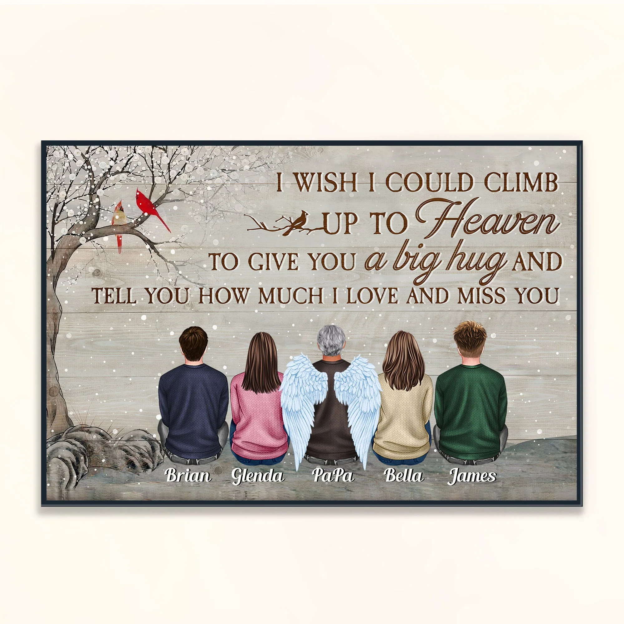You Were One Of A Kind - Personalized Poster - Christmas Gift Memorial Poster For Family, Remembrance - Family Sitting - Image 7