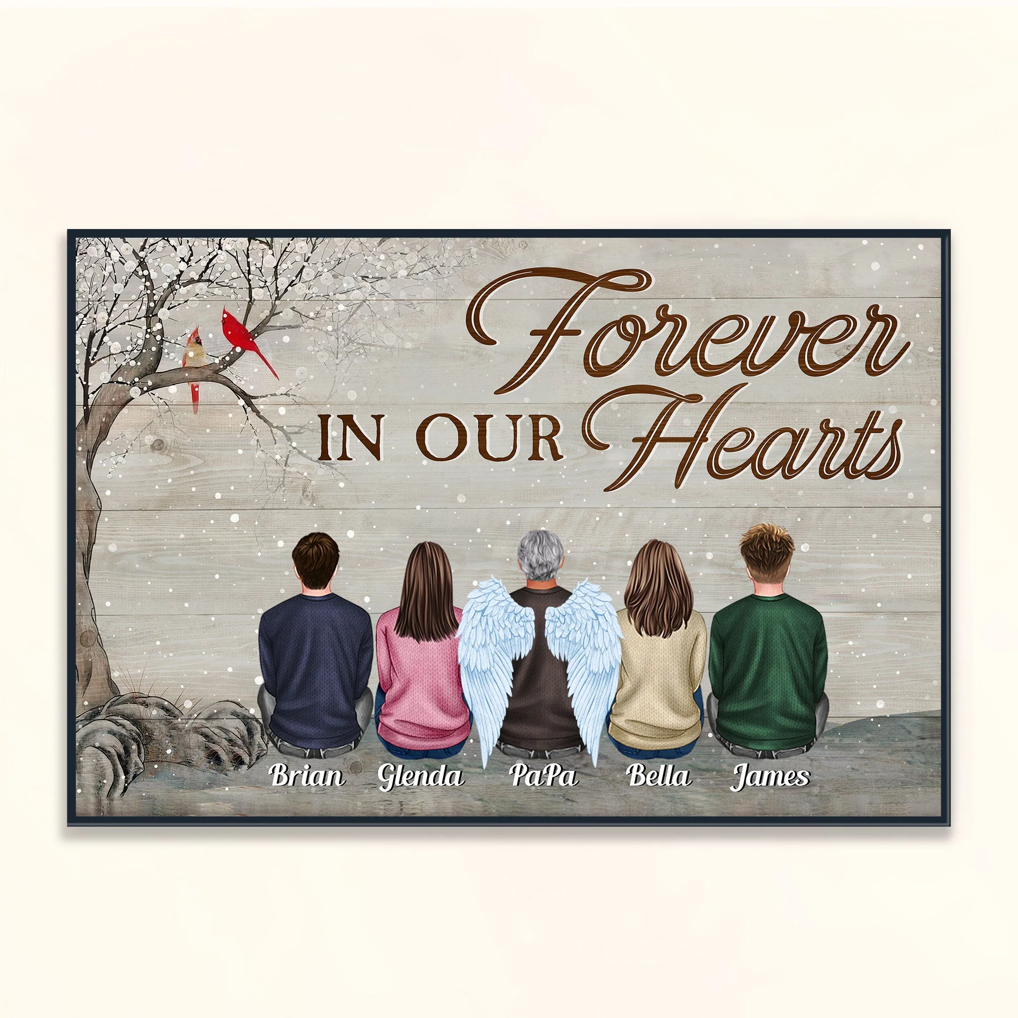 You Were One Of A Kind - Personalized Poster - Christmas Gift Memorial Poster For Family, Remembrance - Family Sitting - Image 8