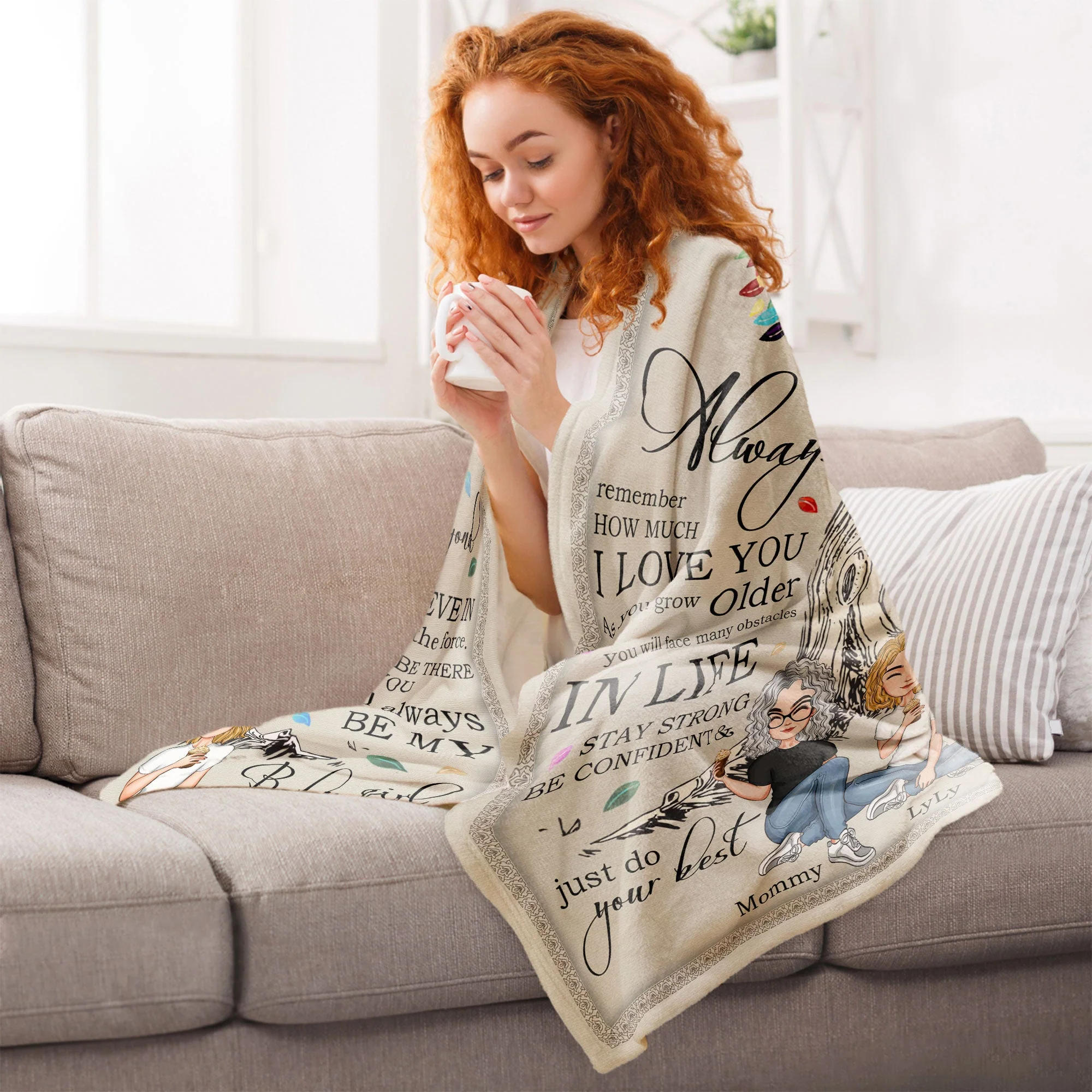 You Will Always Be My Baby Girl - Personalized Daughter Blanket - Image 5
