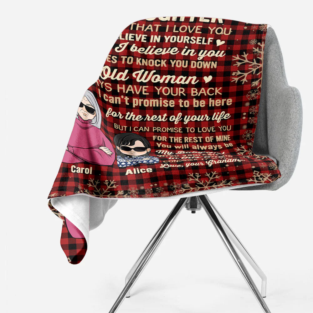 You Will Always Be My Baby Girl - Personalized Blanket - Christmas Gift For Granddaughters, Grandsons - Image 2