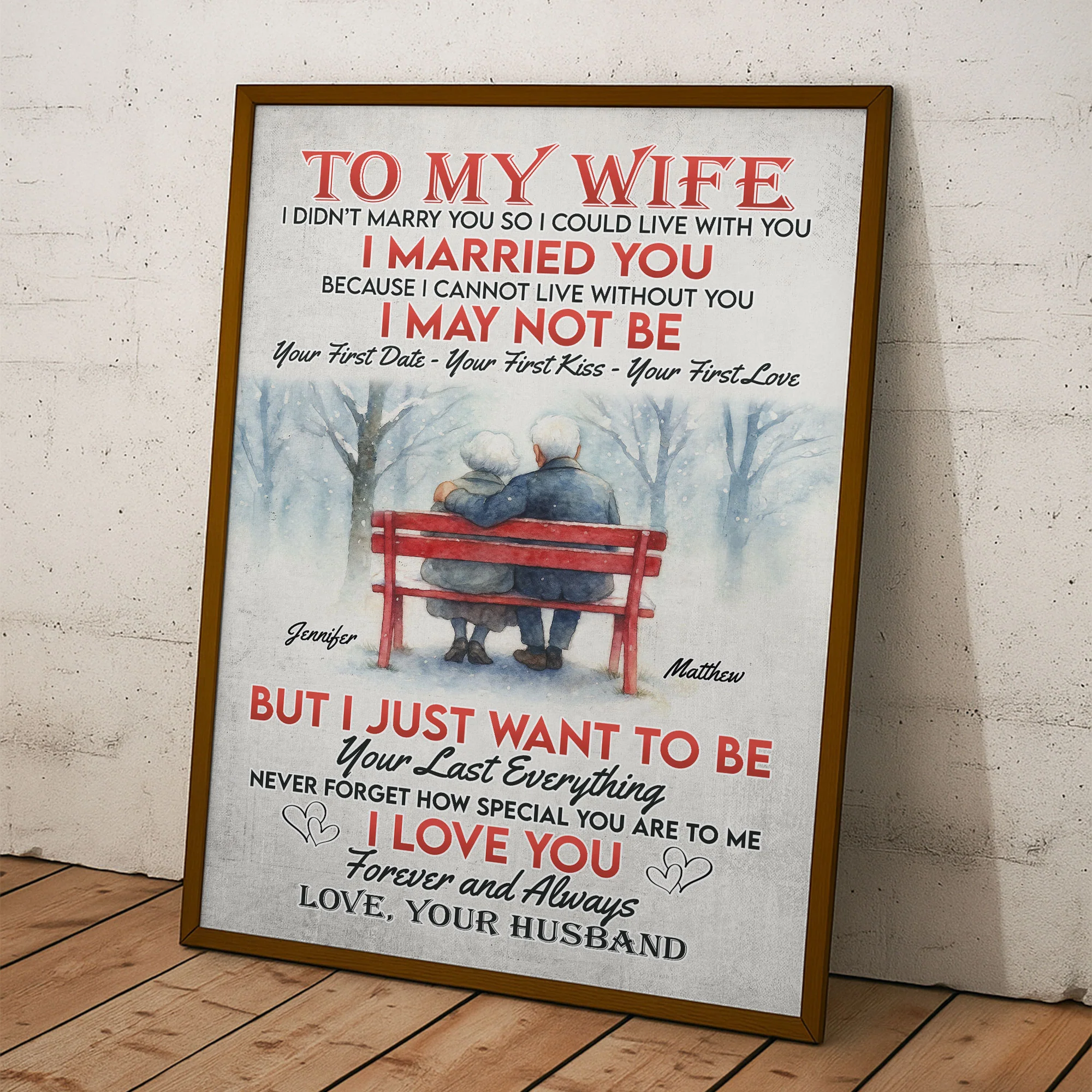 Your Last Everything I Love You Forever & Always - Personalized Poster - Image 4