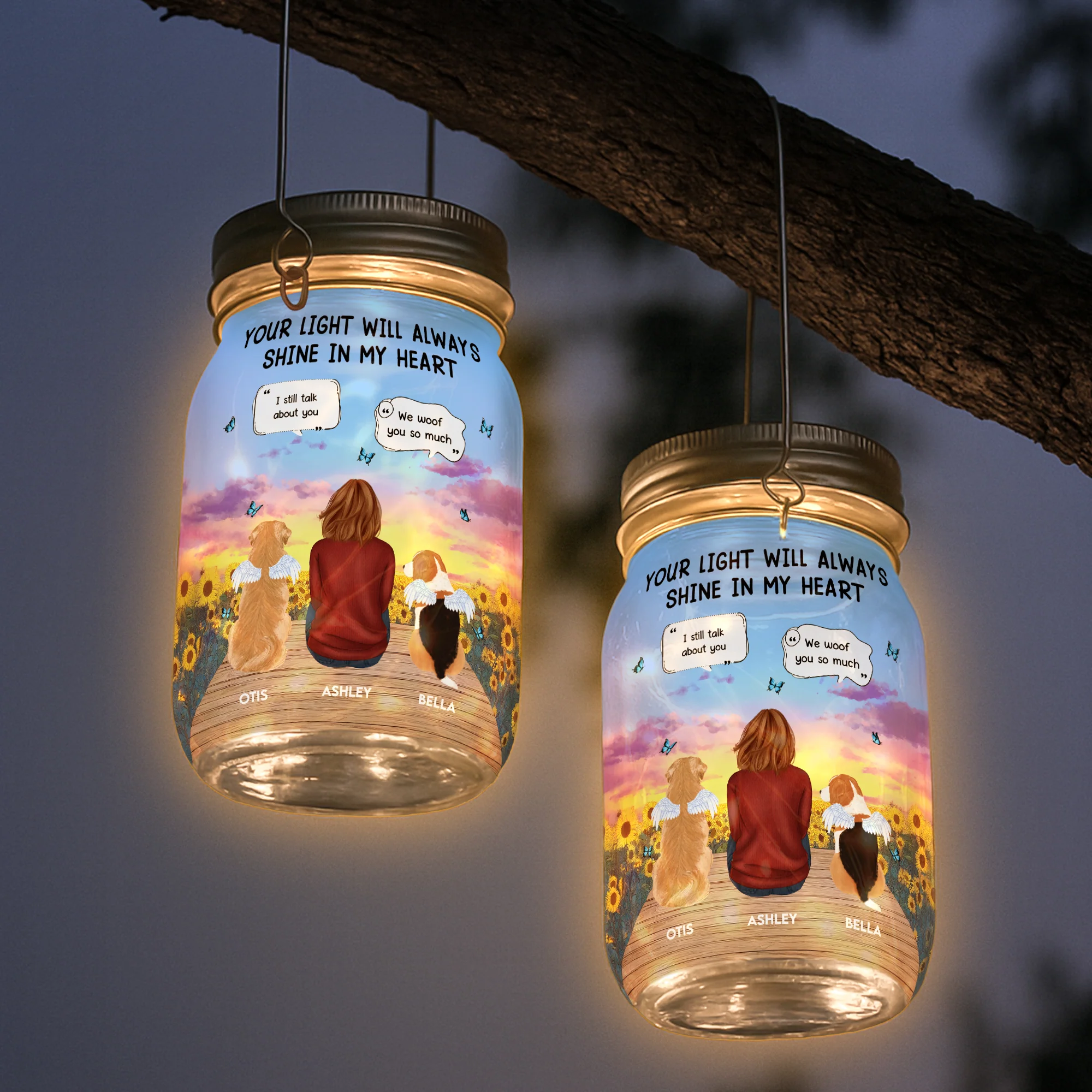 Your Light Will Always Shine - Personalized Solar Mason Jar Light - Image 4