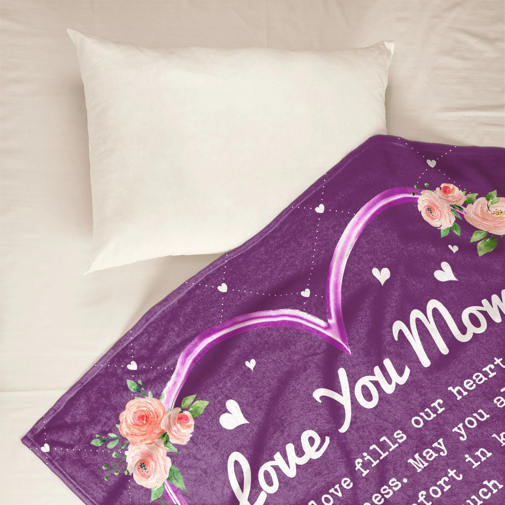 Your Love Fills Our Hearts With Happiness - Personalized Blanket - Mother's Day, Loving Gift For Mom, Mother, Mommy - Image 2