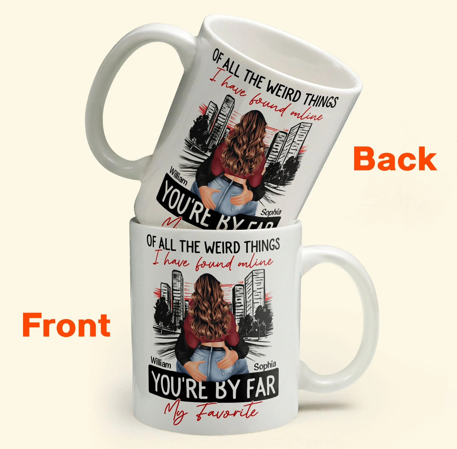 You're By Far My Favorite Couples - Personalized Mug - Image 3