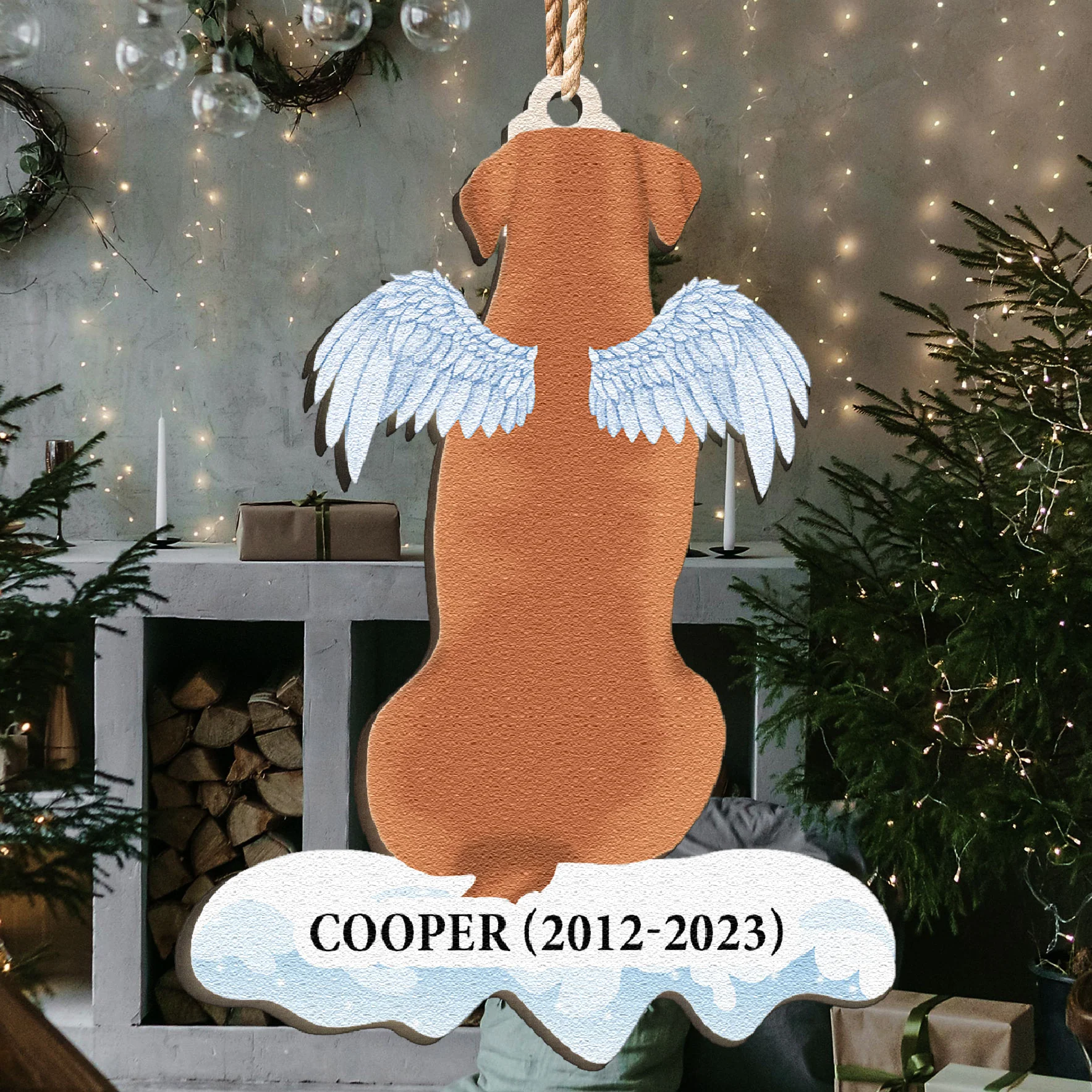 You're In My Heart - Personalized Wooden Ornament - Image 3
