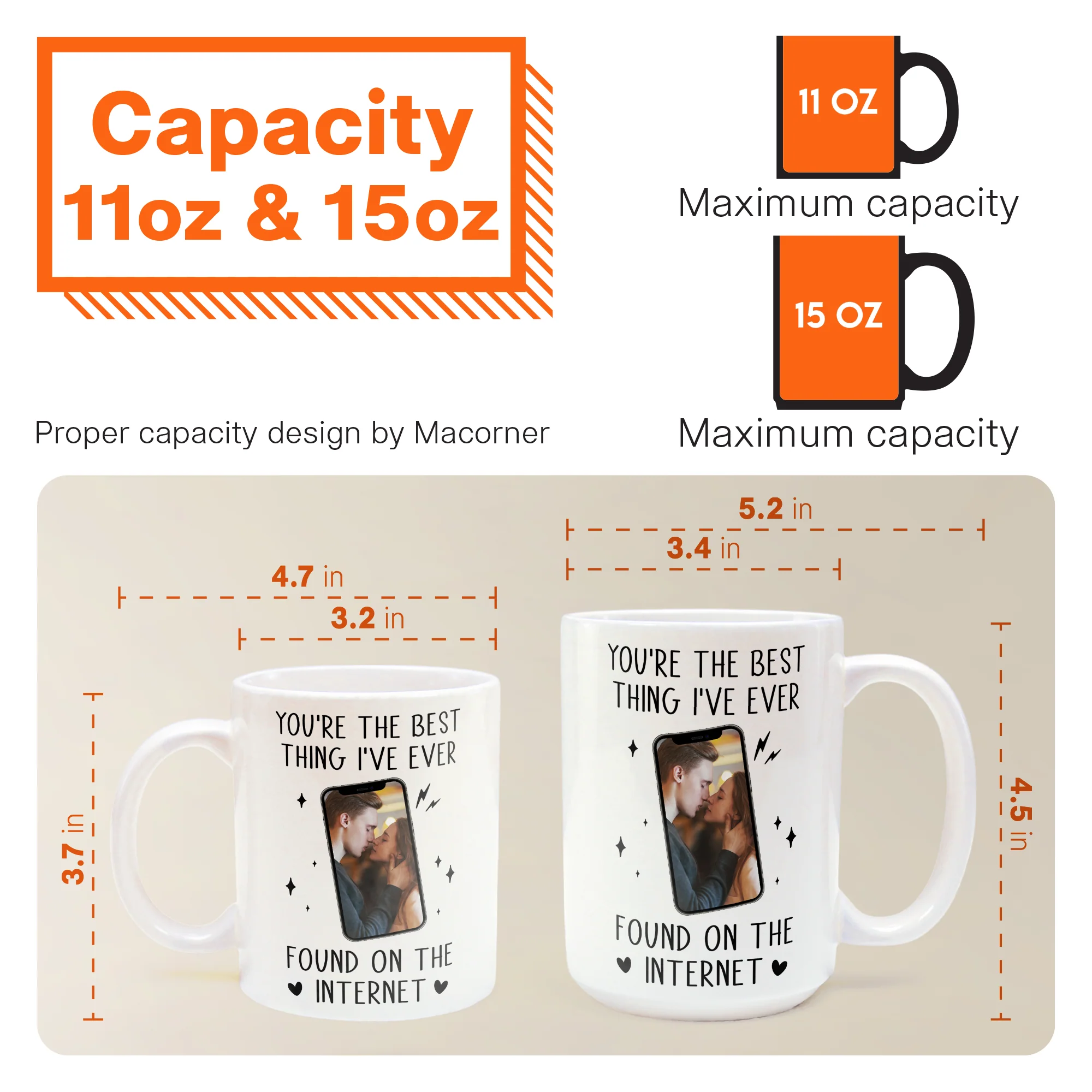 You're The Best Thing I've Ever Found On The Internet - Personalized Photo Mug - Image 11