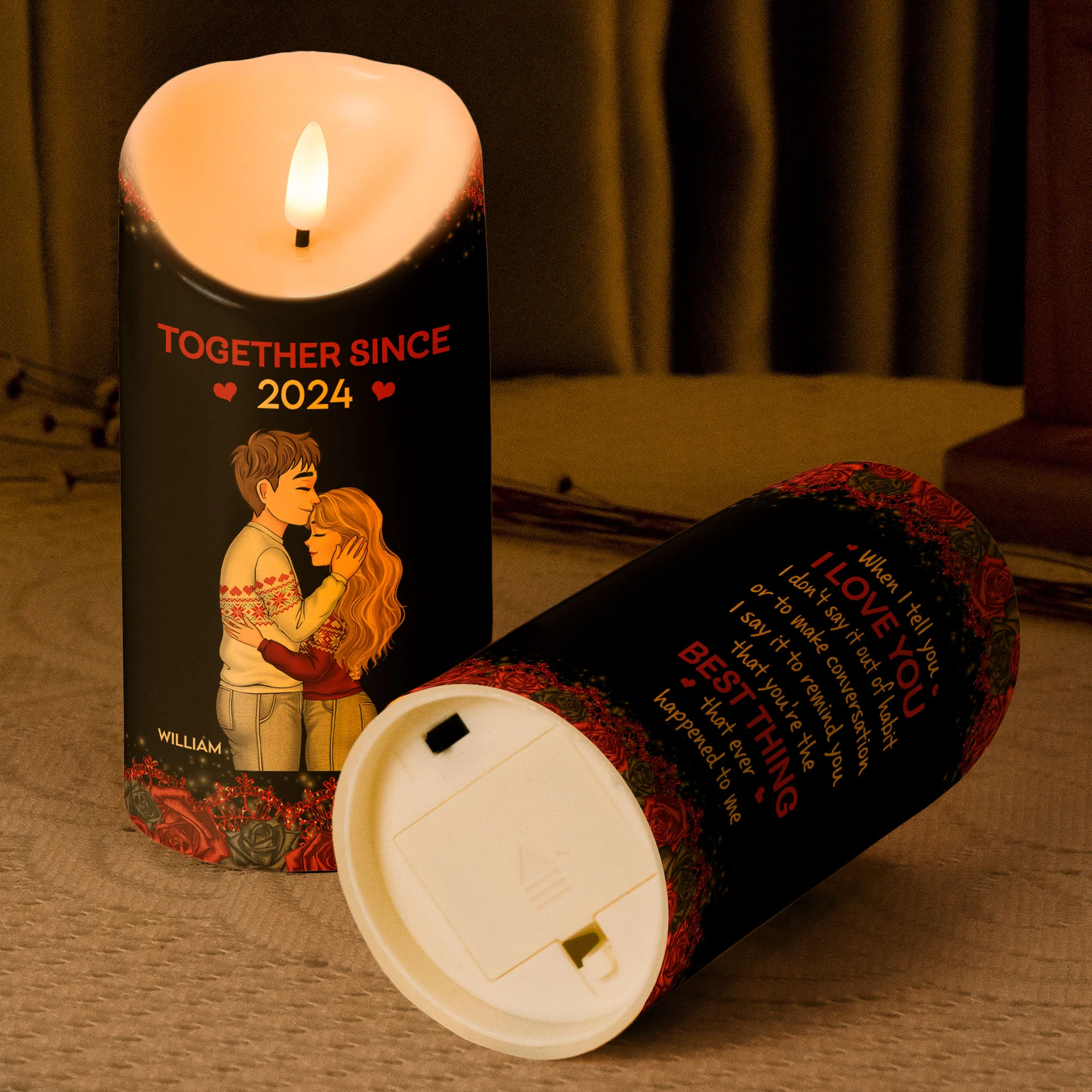 You're The Best Thing That Happened To Me - Personalized LED Candle - Image 4