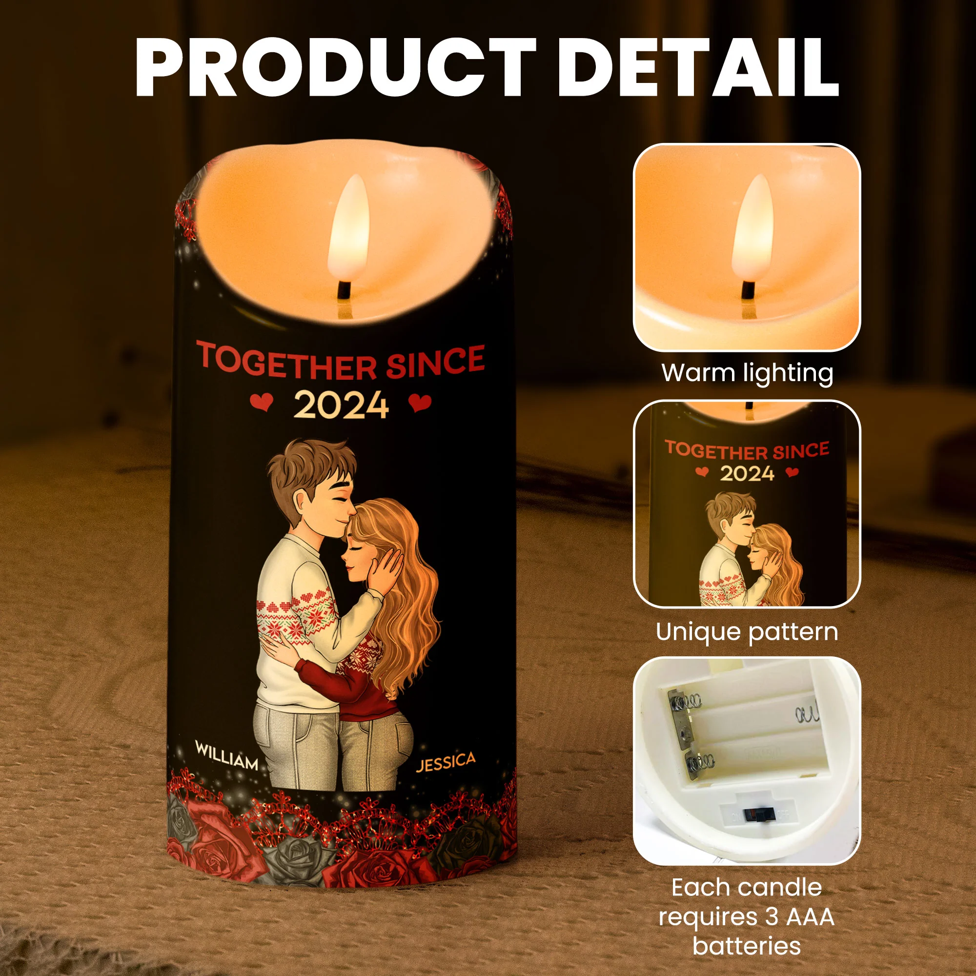 You're The Best Thing That Happened To Me - Personalized LED Candle - Image 5