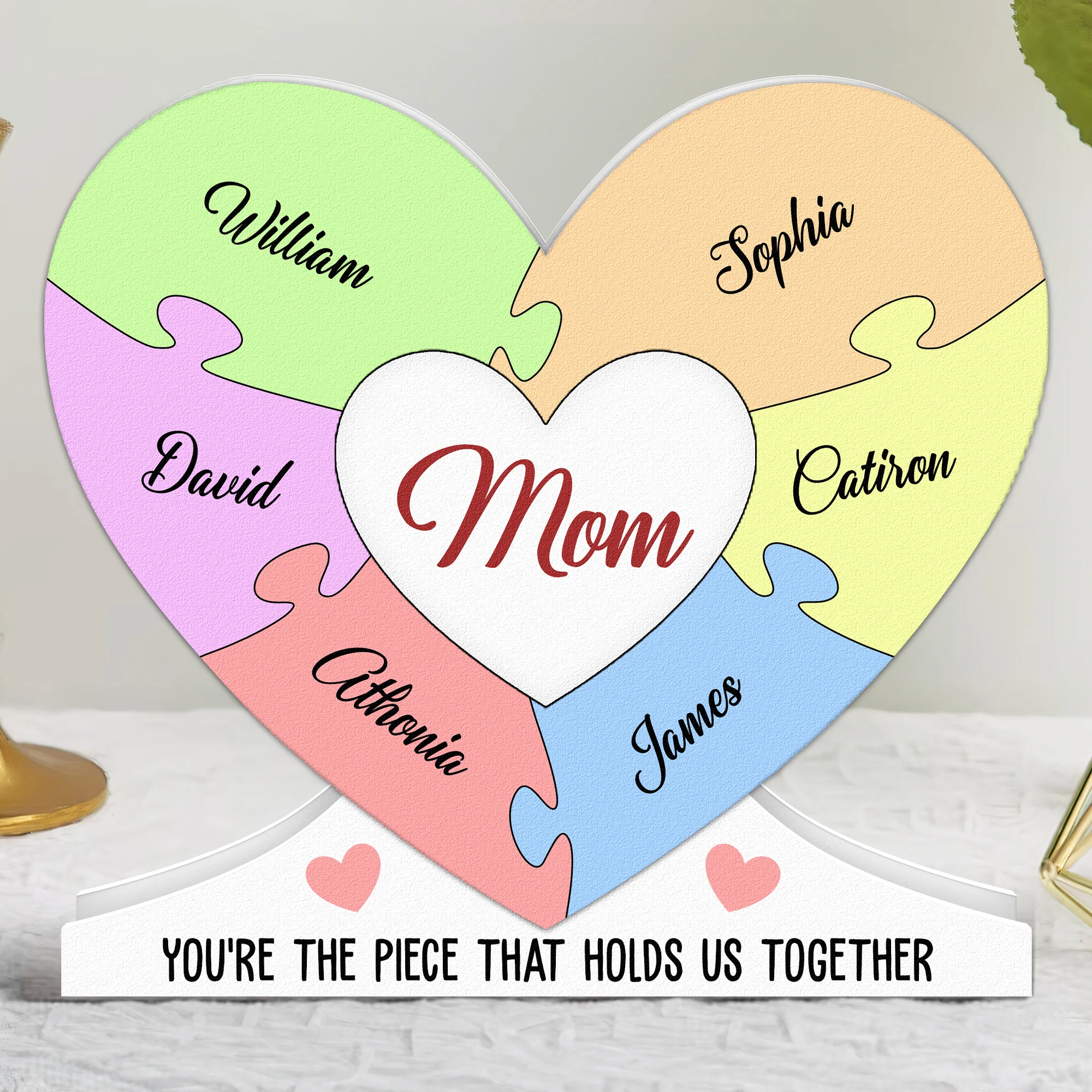 You're The Piece That Holds Us Together - Personalized Light Box - Image 3