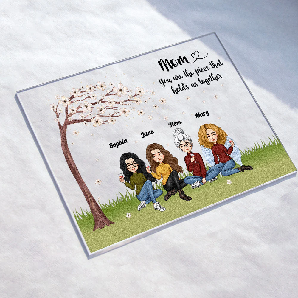 You're The Piece That Holds Us Together Ver 2 - Personalized Acrylic Plaque - Image 4