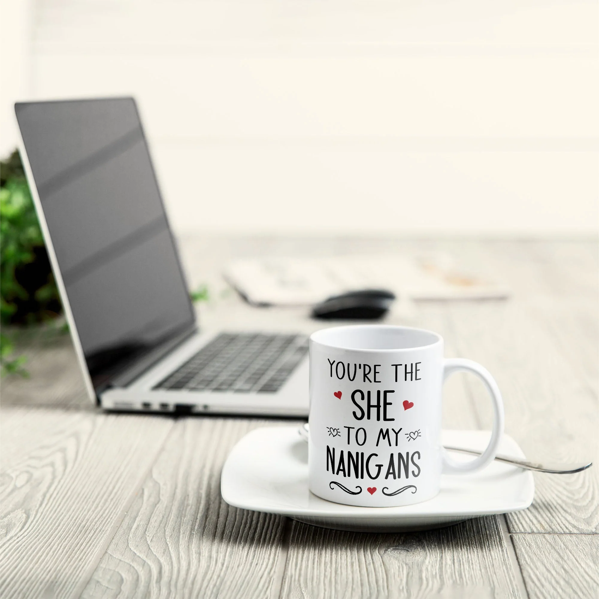 You're The "She" To My "Nanigans" - Personalized Mug - Image 4